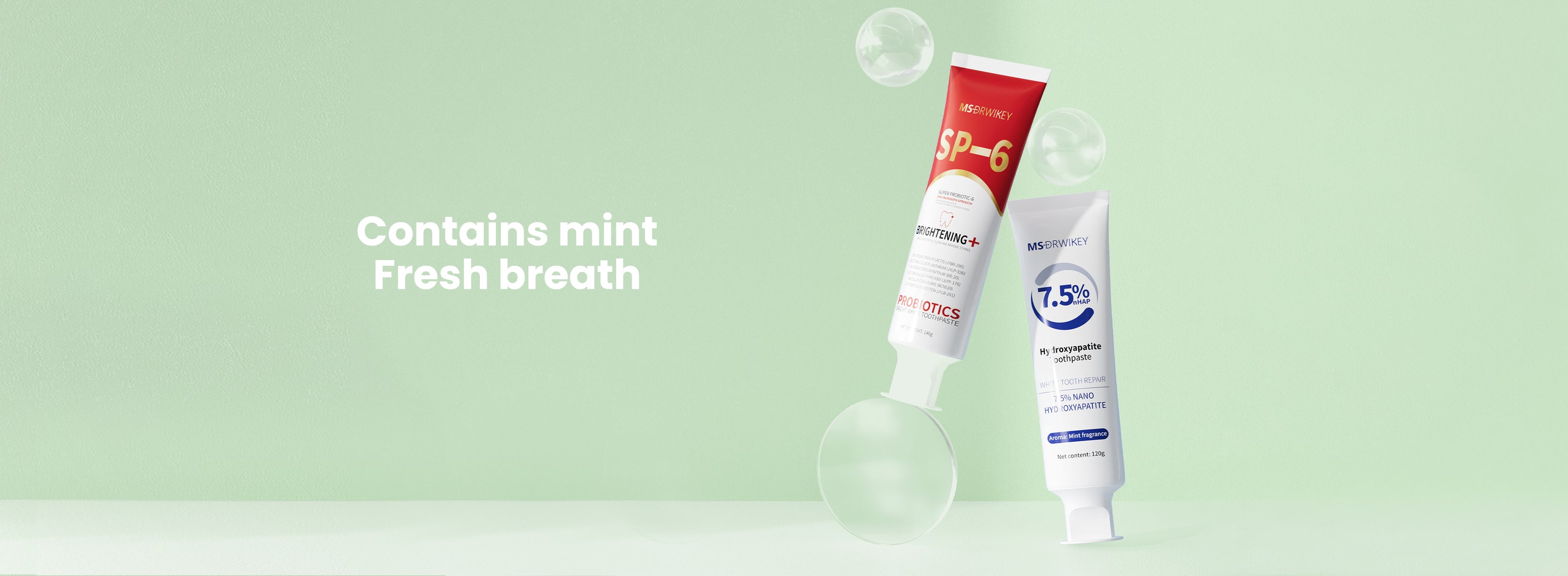 Unleash Your Smile with MSDRWIKEY Probiotic Whitening Toothpaste