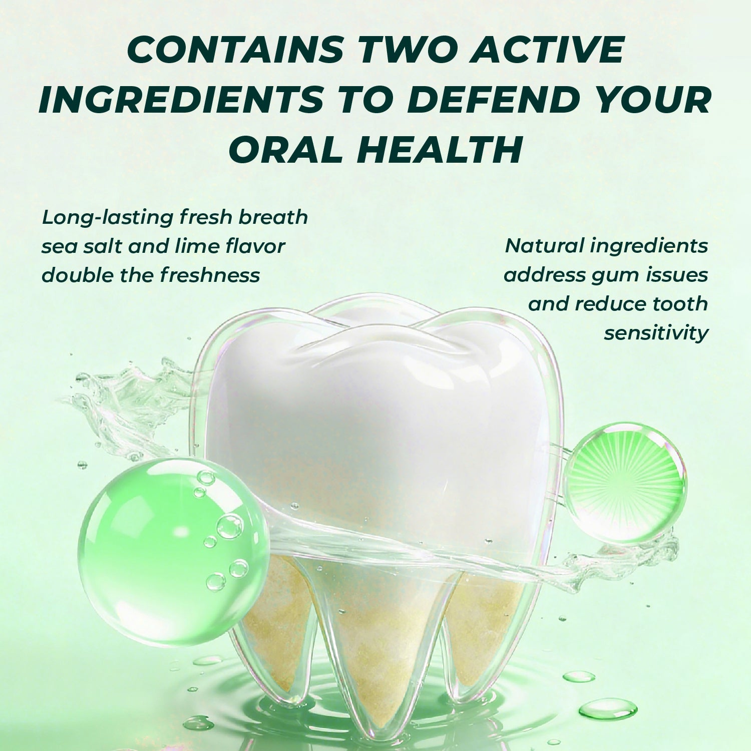 CEELIKE Sea Salt Lime Toothpaste — Fresh Breath, Gentle Care