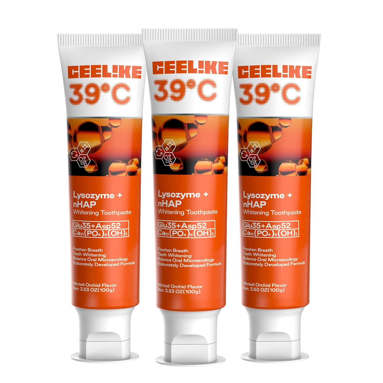 CEELIKE Lysozyme + Hydroxyapatite Toothpaste | Gentle Antibacterial Formula · Strengthens Enamel · Protects Gums · Soothes Sensitivity