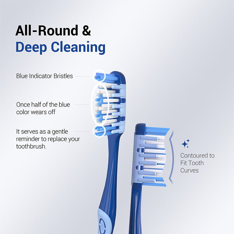 CEELIKE Soft Cross Bristle Toothbrush – Comfortable Daily Care