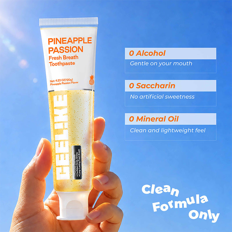 CEELIKE Pineapple Passion Toothpaste – Tropical Fruit Flavor, 120g