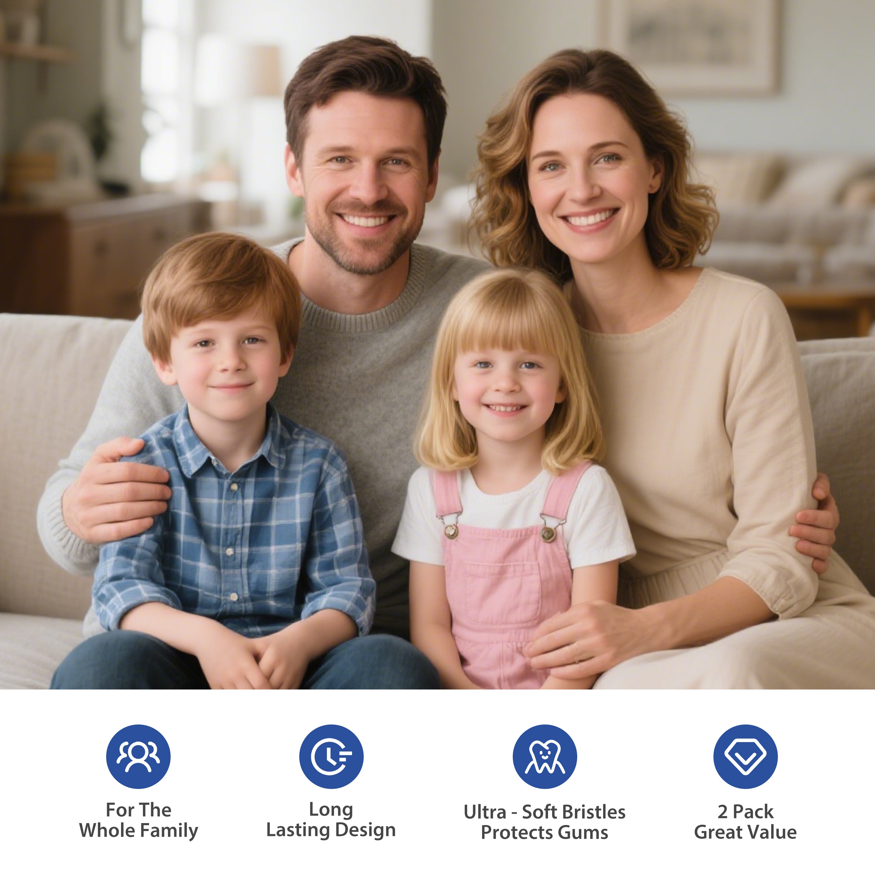 CEELIKE Soft Cross Bristle Toothbrush-Comfortable Daily Care