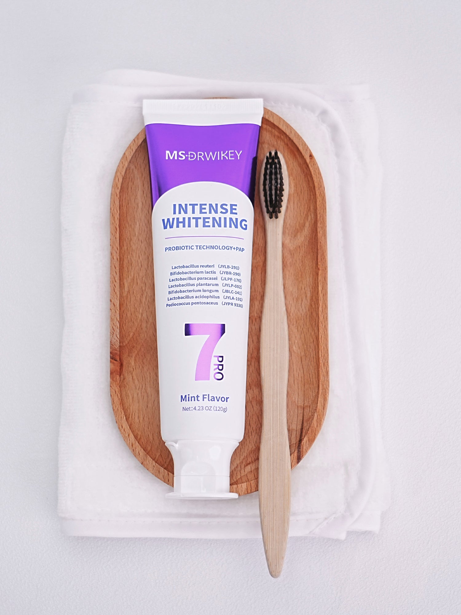 MSDRWIKEY 7 Pro Purple Whitening Toothpaste - Deep whitening, strong cleaning, confident smile, shining every day