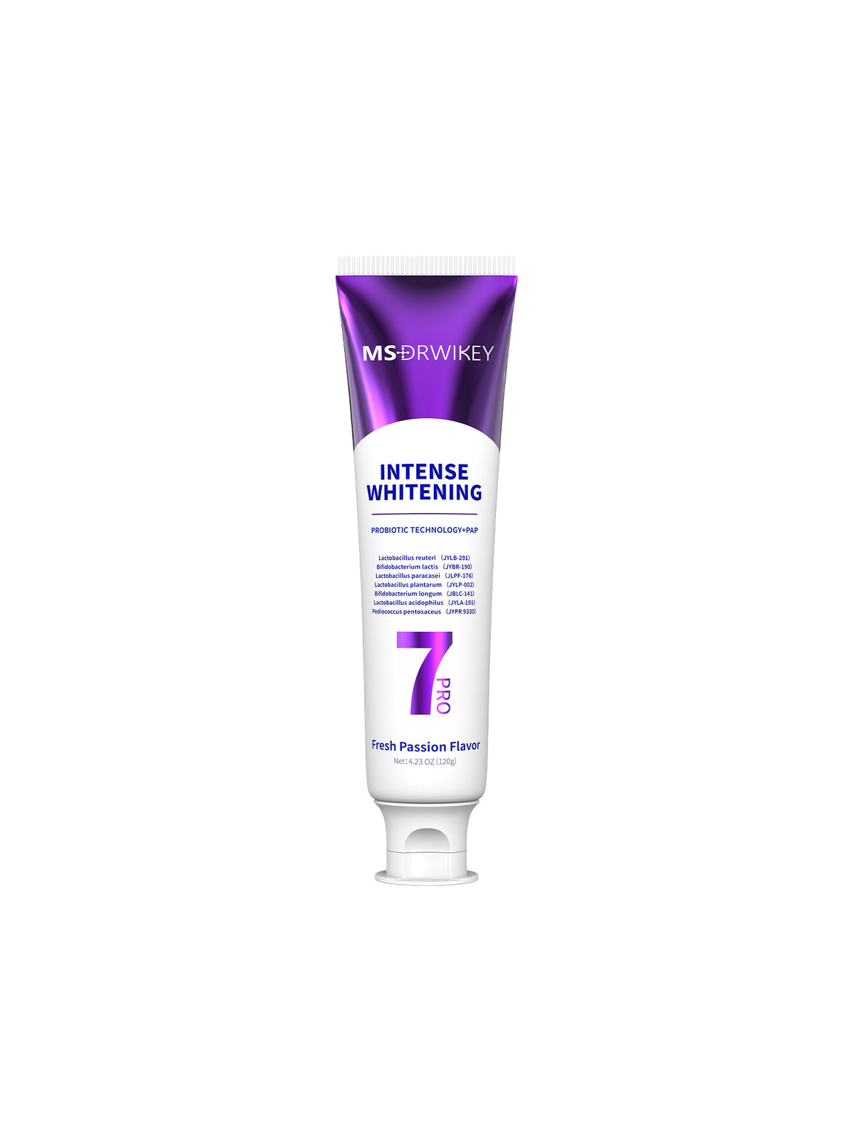 MSDRWIKEY 7 Pro Purple Whitening Toothpaste - Deep whitening, strong cleaning, confident smile, shining every day