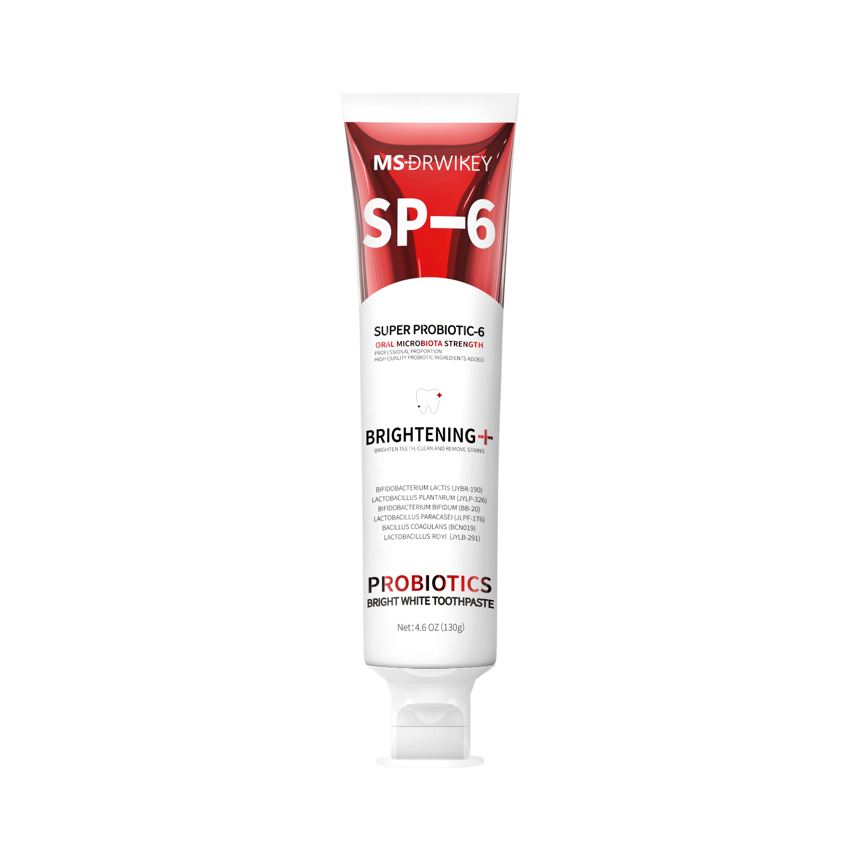MSDRWIKEY SP-6 Whitening Toothpaste – Brighten Your Smile with the Power of 6 Probiotics