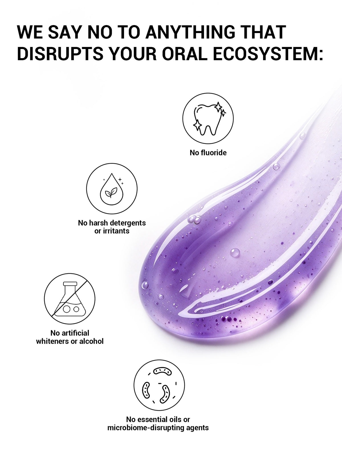 MSDRWIKEY 7 Pro Purple Whitening Toothpaste - Deep whitening, strong cleaning, confident smile, shining every day