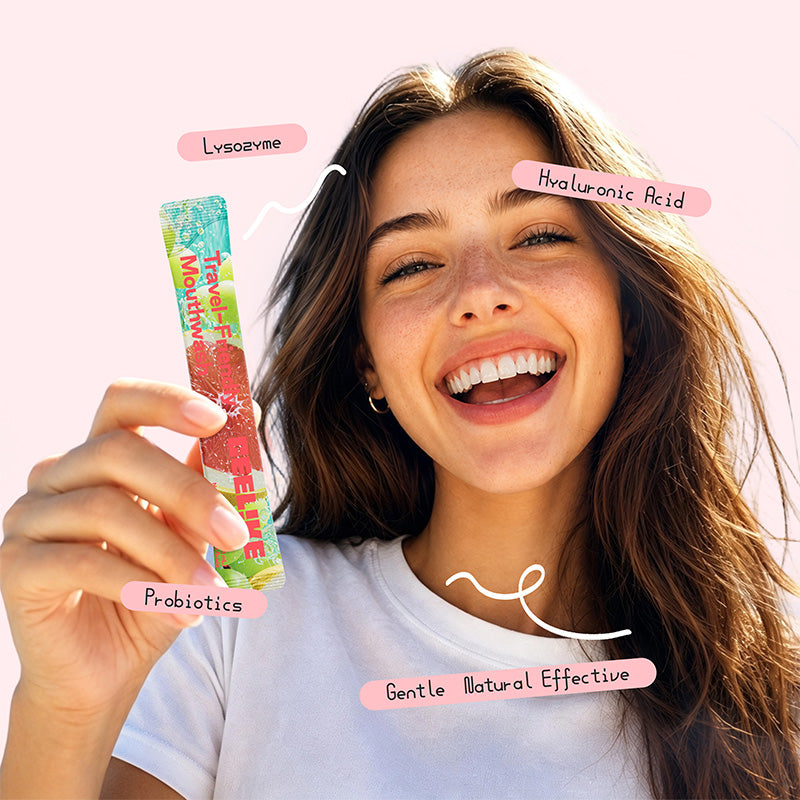 CEELIKE Travel-Friendly Mouthwash Sticks – Yuzu & Green Grape Flavor