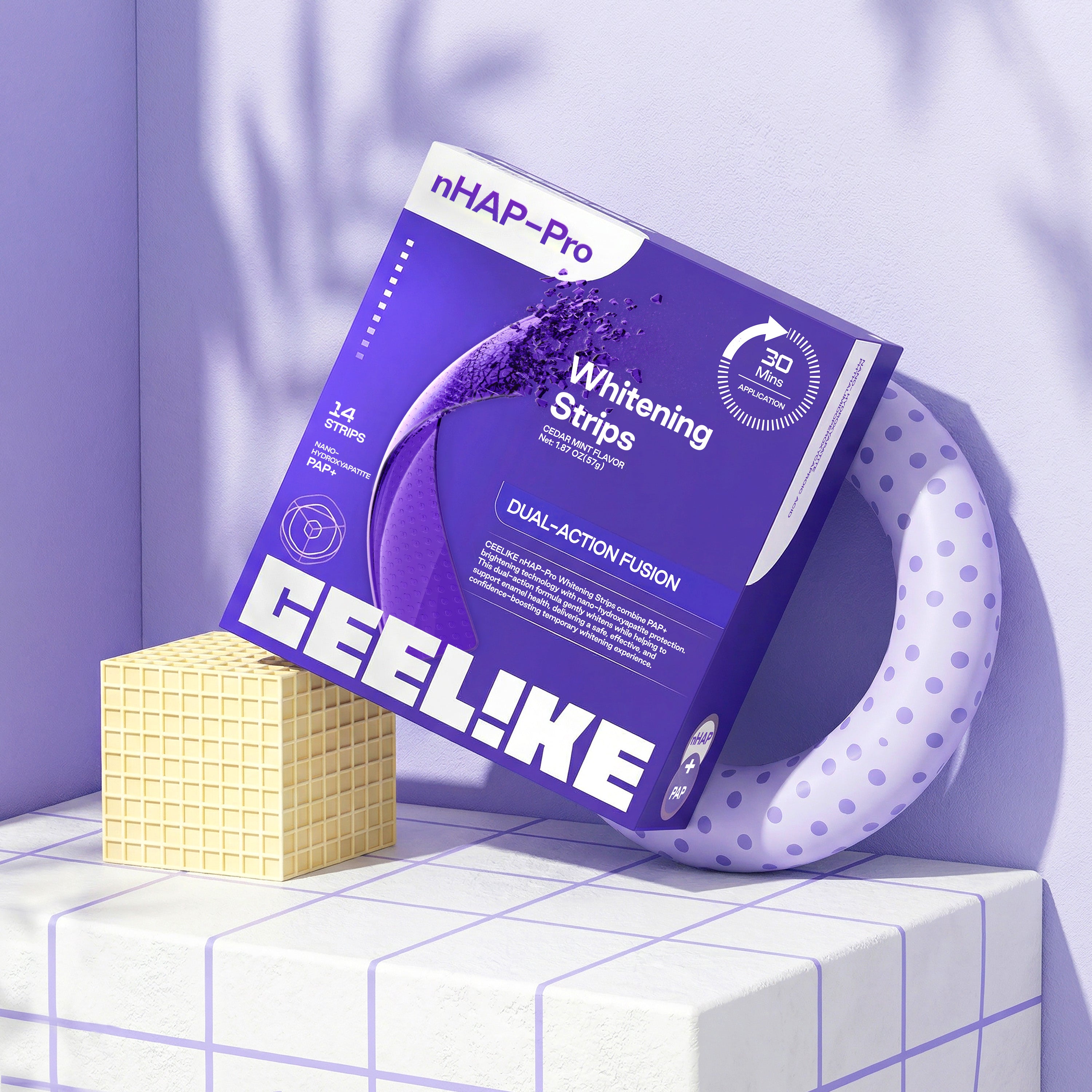 CEELIKE Hydroxyapatite Tooth Strips | Comfort Fit Oral Strips