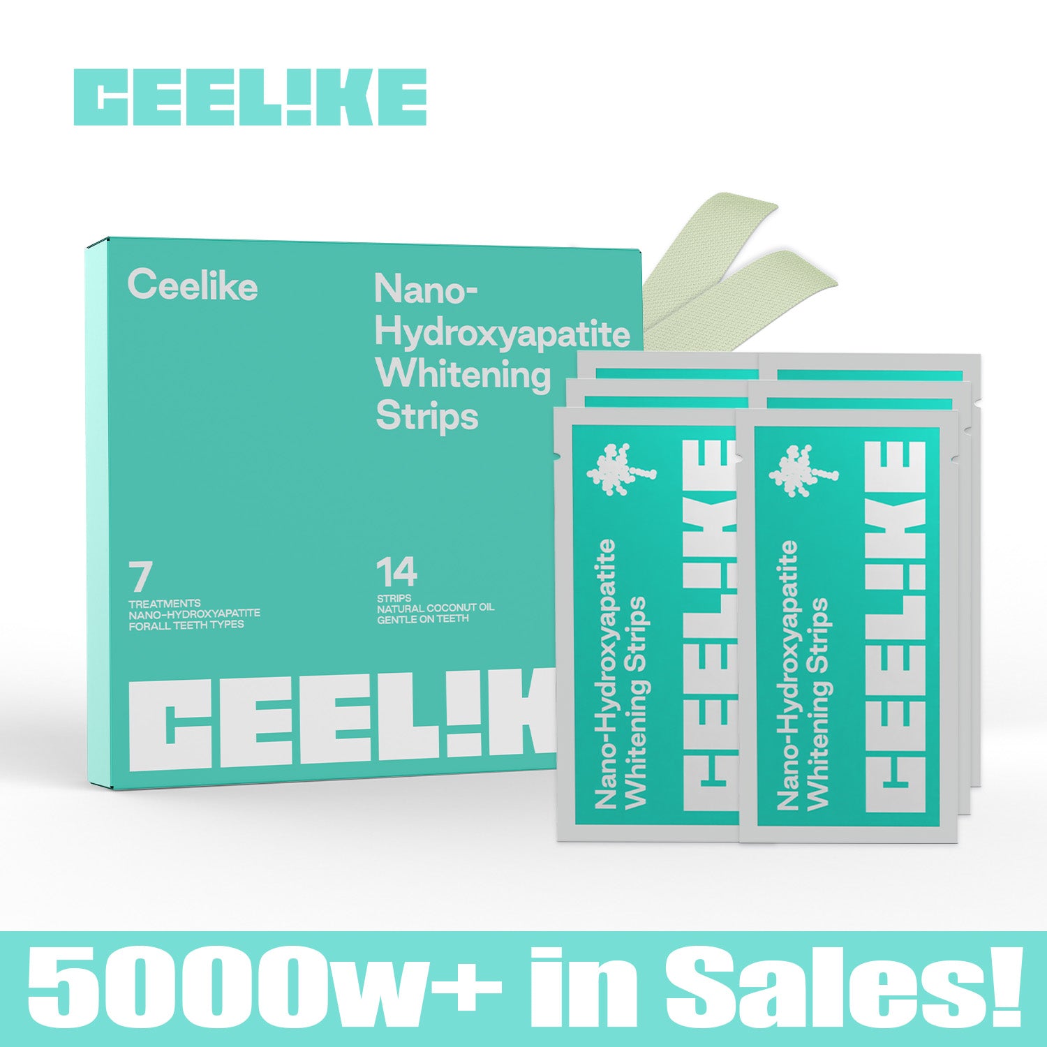 CEELIKE Professional Teeth Whitening Strips – Fast, Long-Lasting Brightness for a Confident Smile