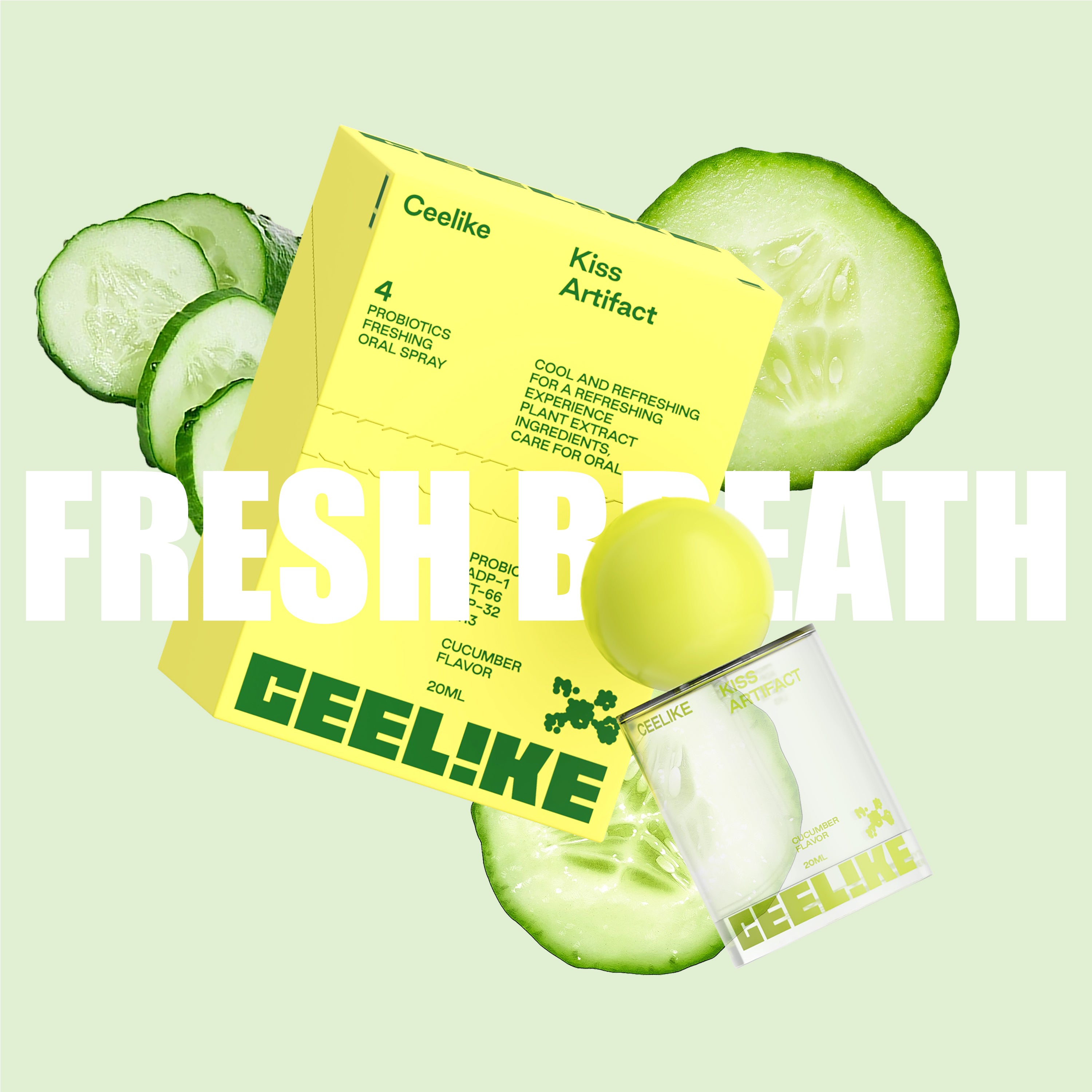 CEELIKE — Cucumber Smile Mist 20ml. Crisp. Cool. Refreshing.