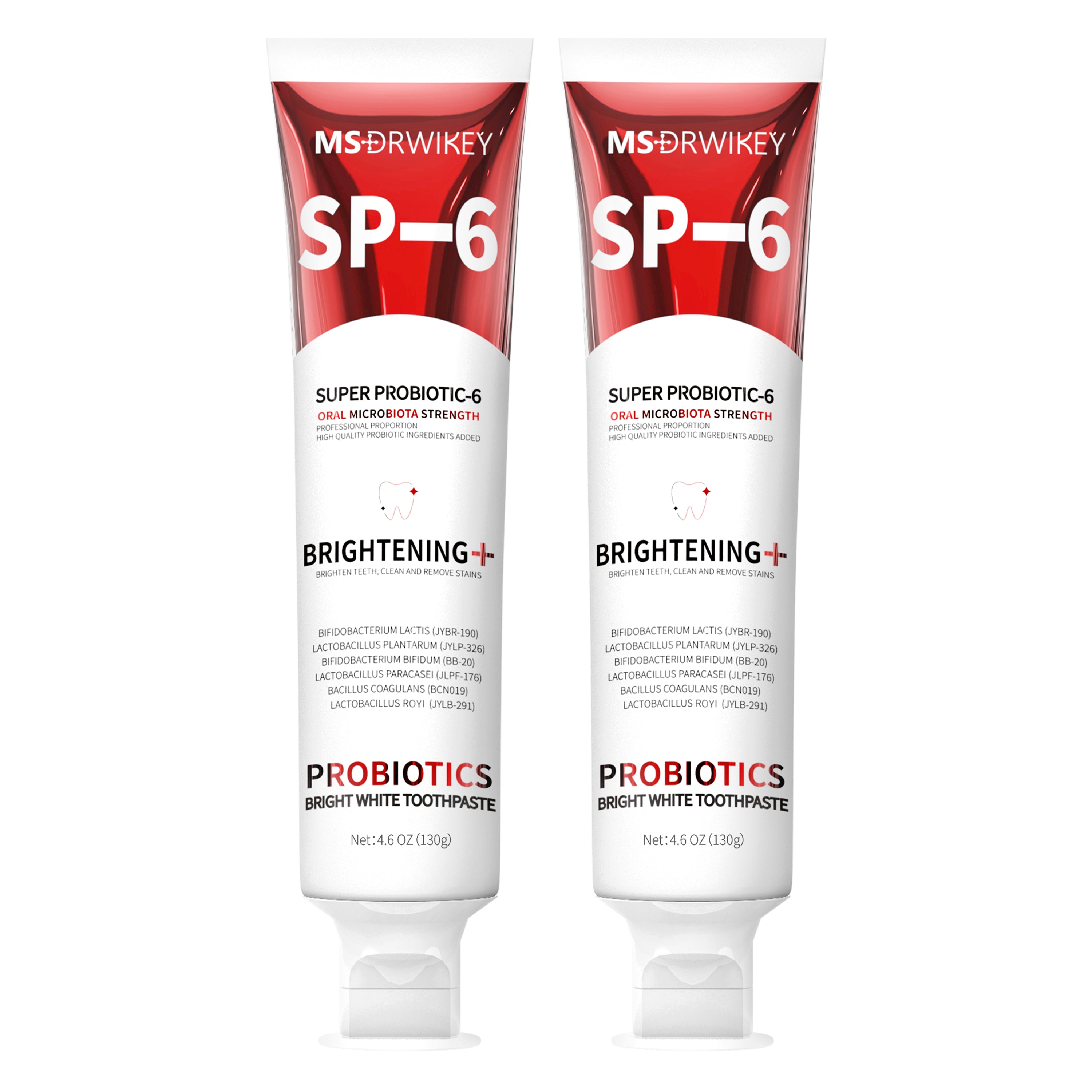 MSDRWIKEY SP-6 Whitening Toothpaste – Brighten Your Smile with the Power of 6 Probiotics