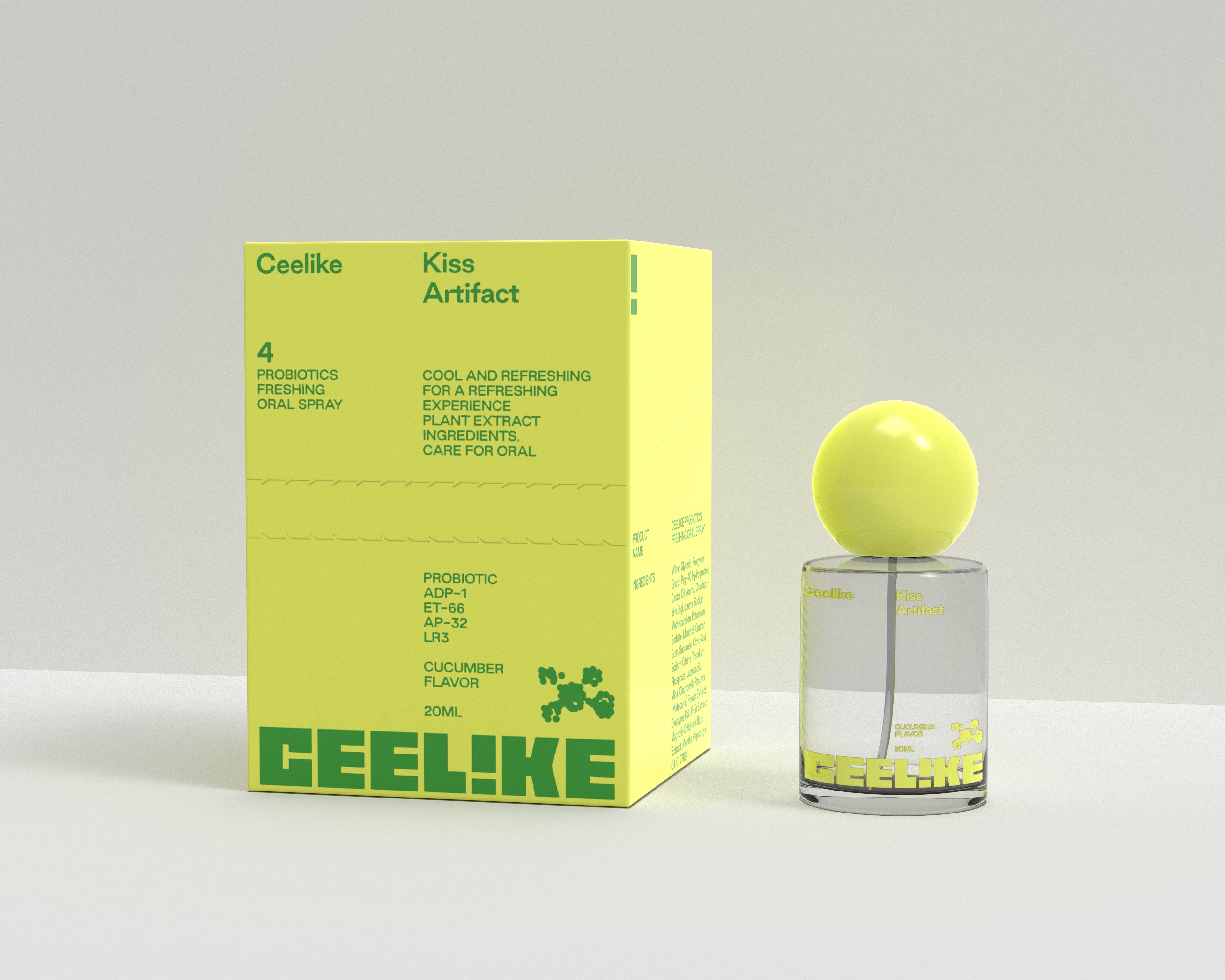 CEELIKE — Cucumber Probiotic Mist 20ml. Crisp. Cool. Confident.