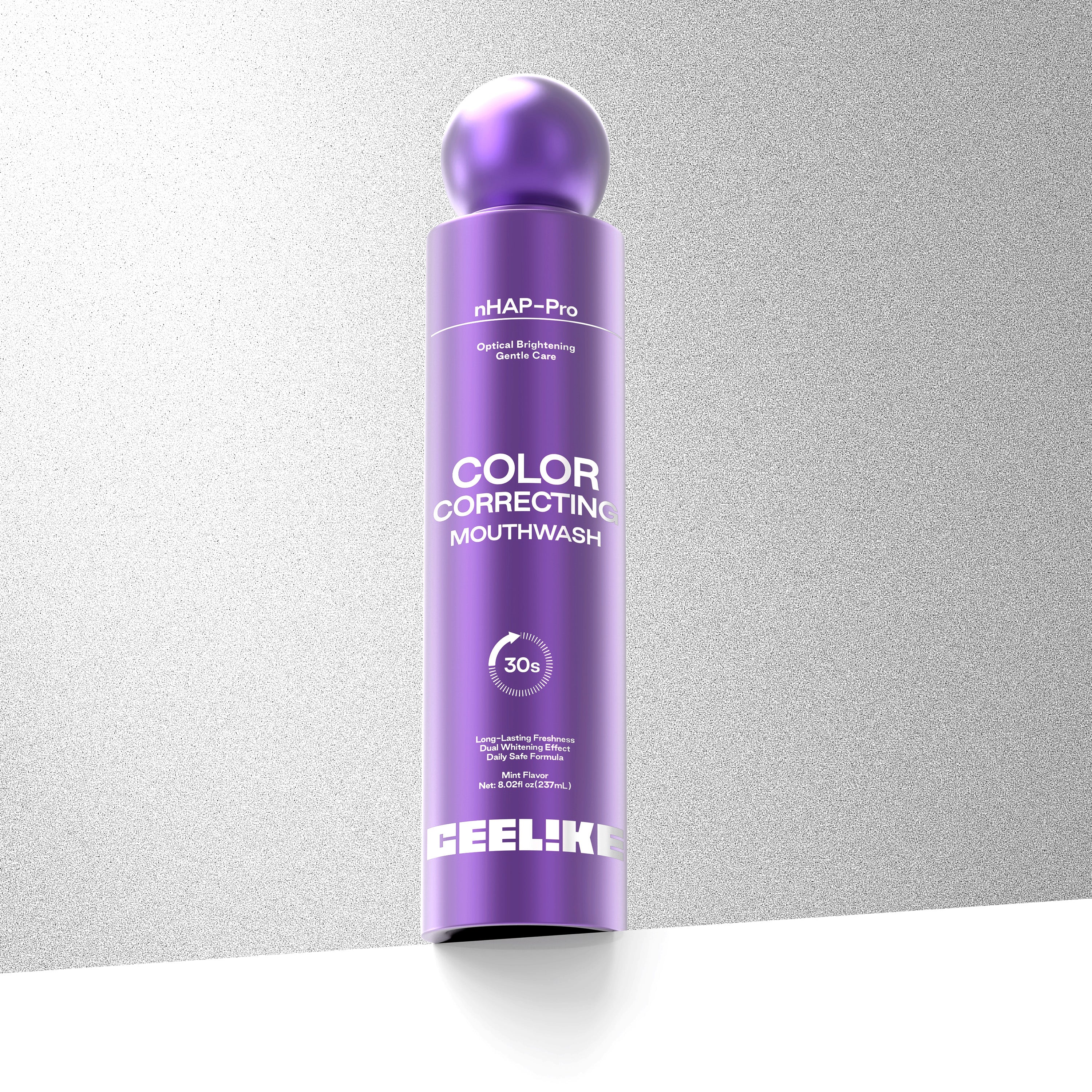 GEELIKE Purple Color Correcting Whitening Mouthwash