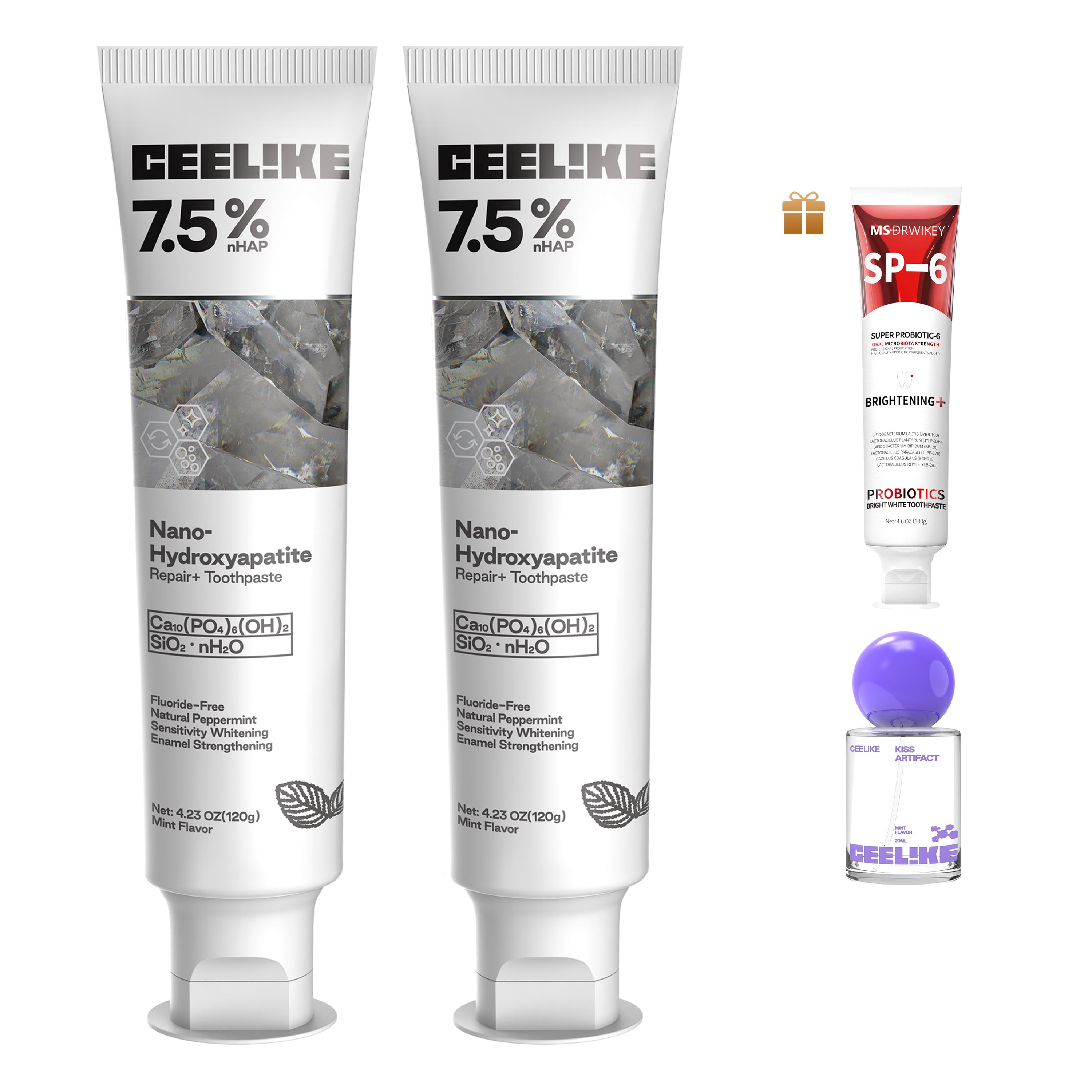 CEELIKE Nano Hydroxyapatite Repair & Protect Toothpaste – Strengthens Enamel, Reduces Sensitivity, 4.23oz