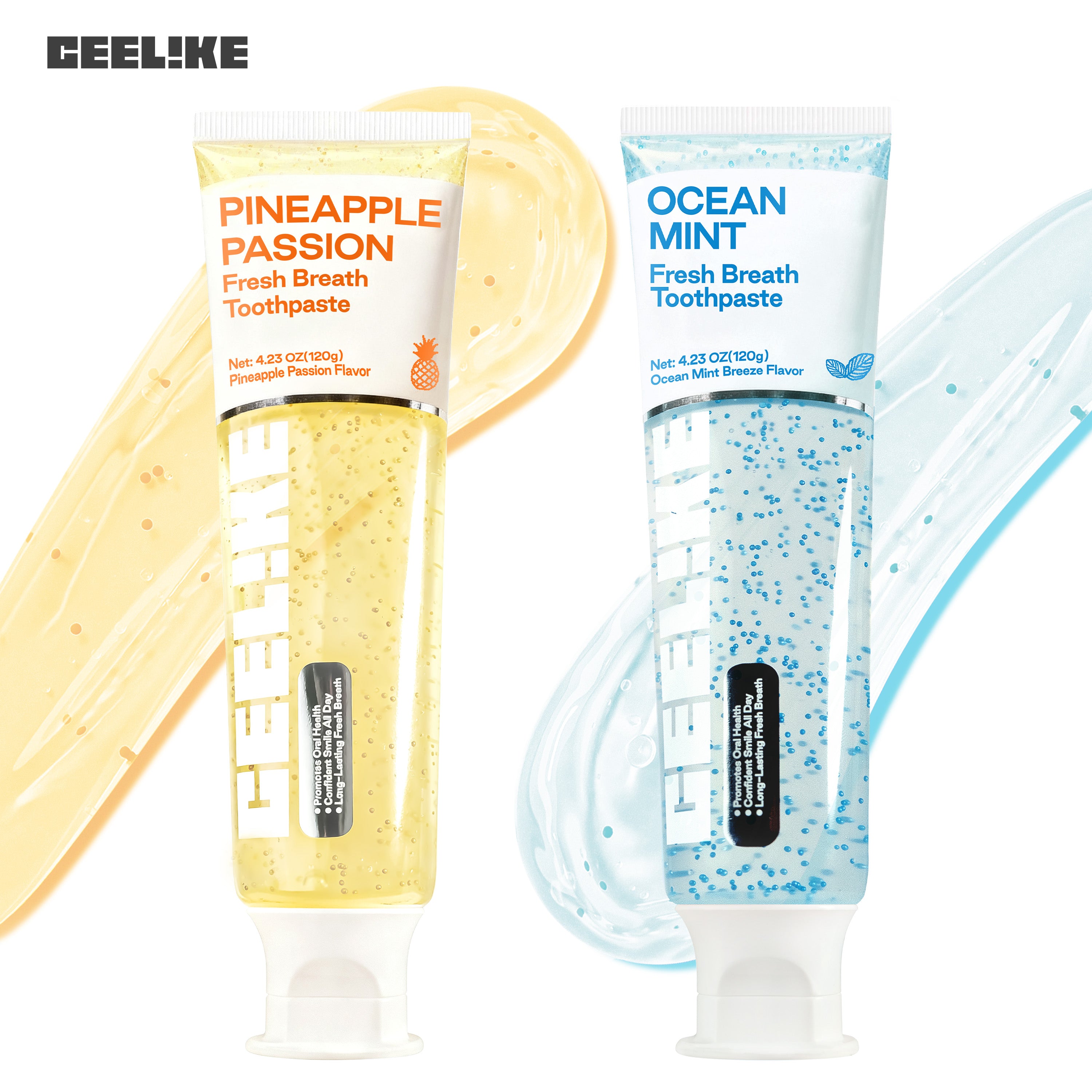CEELIKE Fresh Toothpaste 4-Pack – Multi-Flavored Daily Freshness
