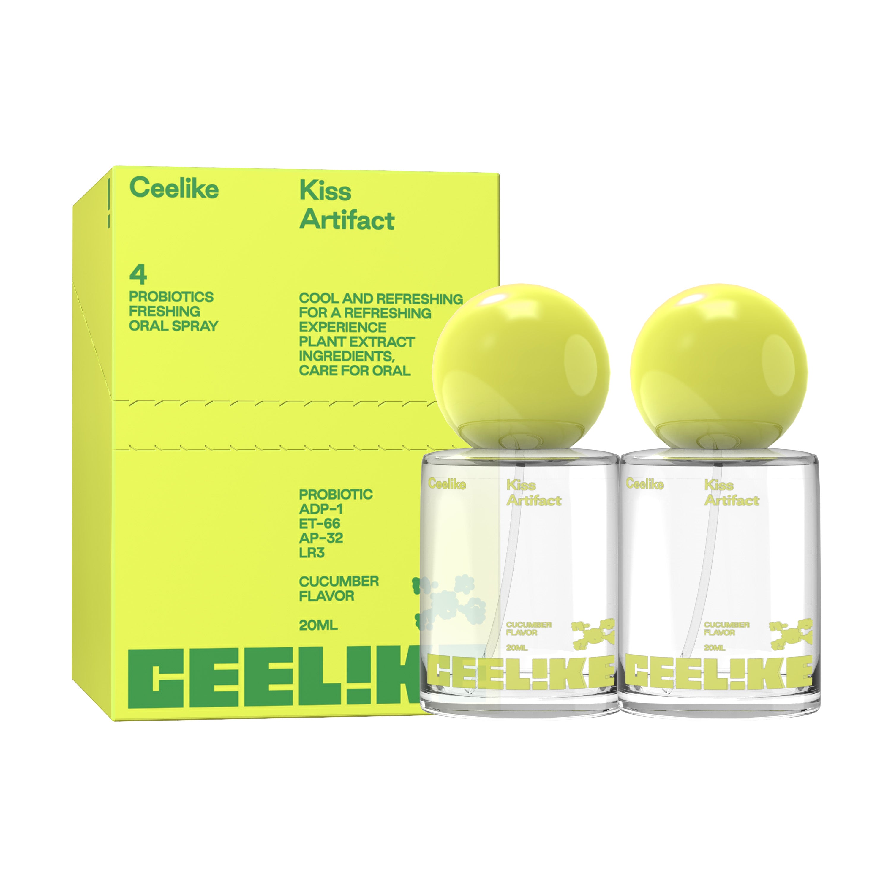 CEELIKE — Cucumber Probiotic Mist 20ml. Crisp. Cool. Confident.
