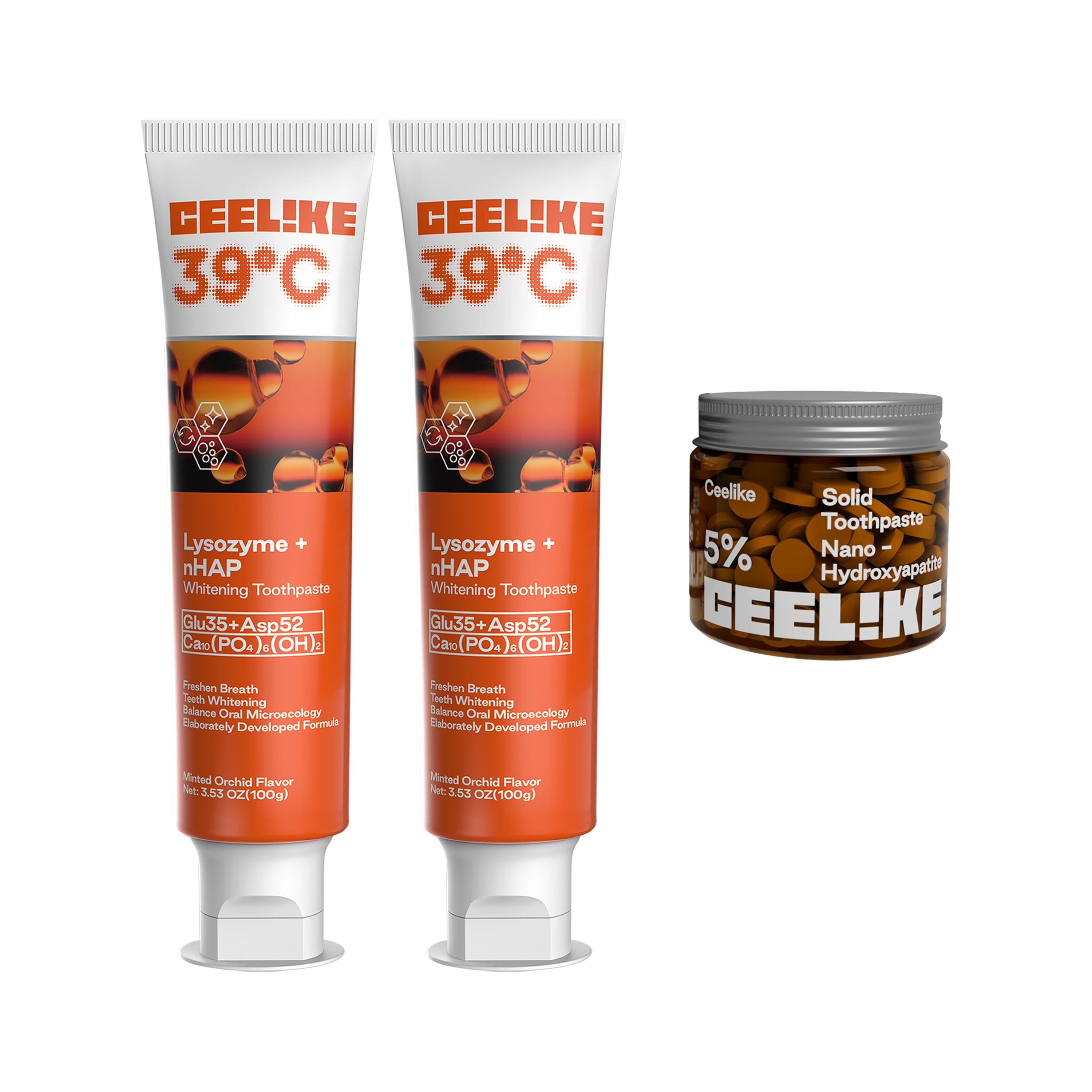 MSDRWIKEY Whitening Pair + CEELIKE Solid Tabs – Everyday Oral Routine Upgrade