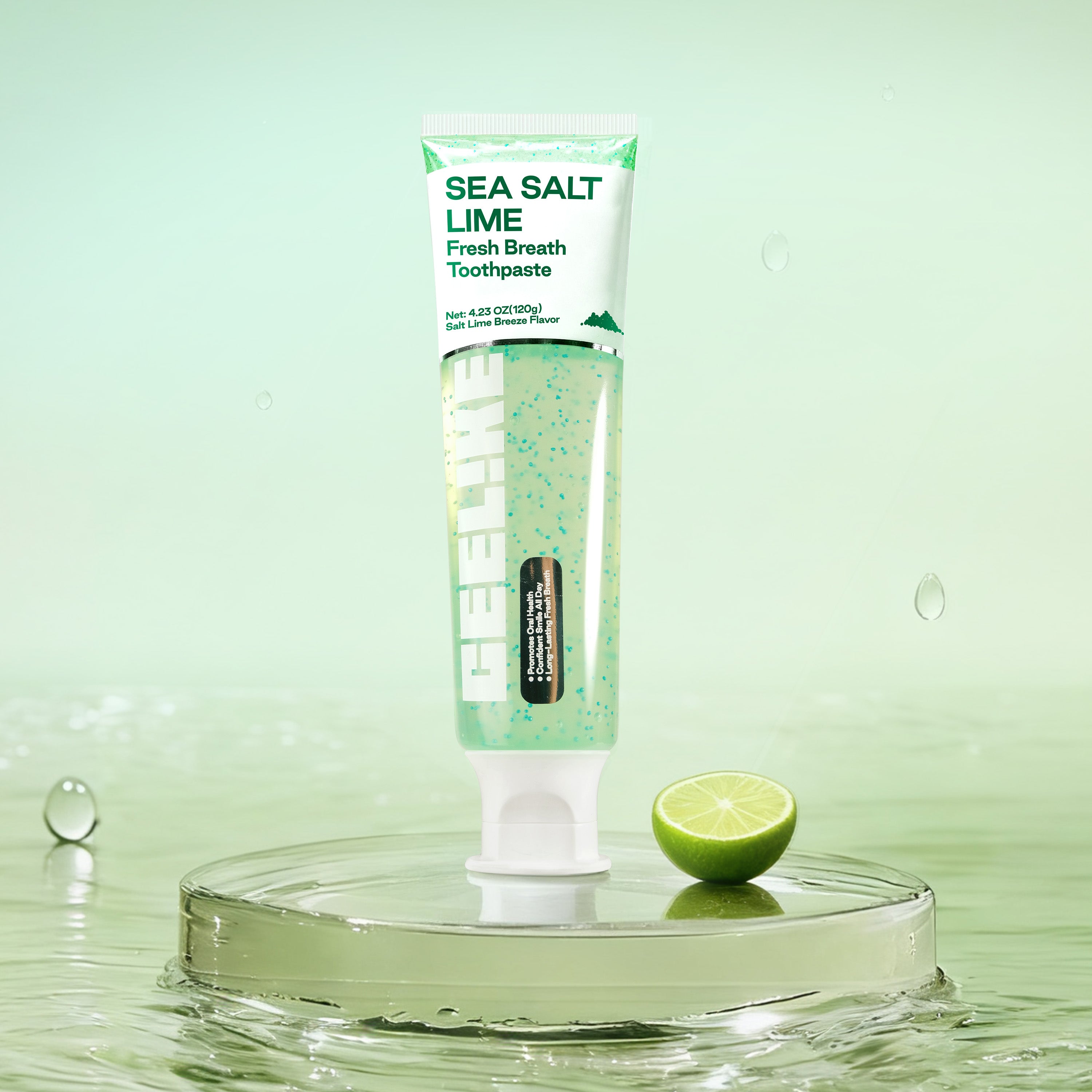 CEELIKE Sea Salt Lime Toothpaste — Fresh Breath, Gentle Care