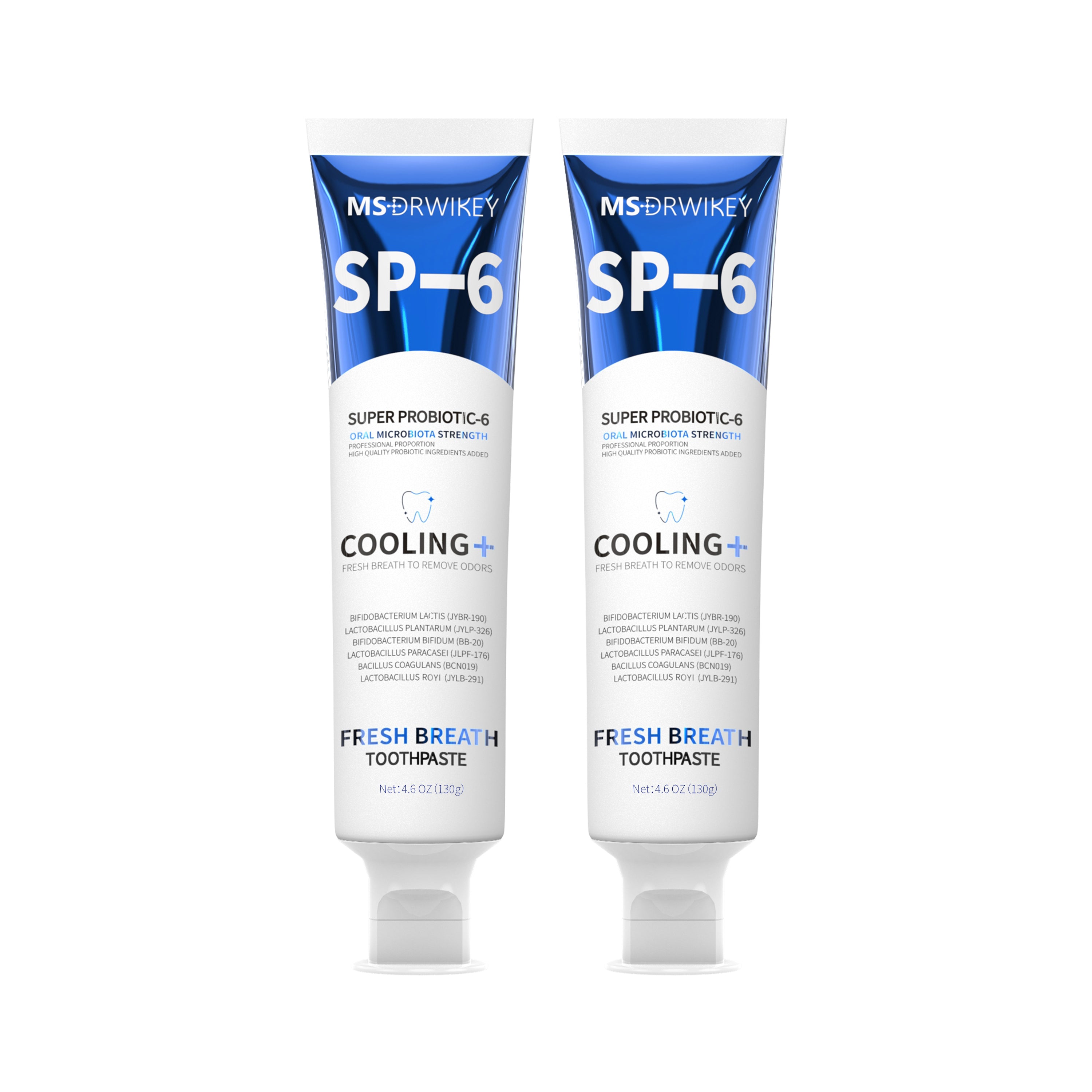 MSDRWIKEY Cool Breath Refreshing Toothpaste 2-Pack – Experience lasting freshness, a Christmas gift for oral care