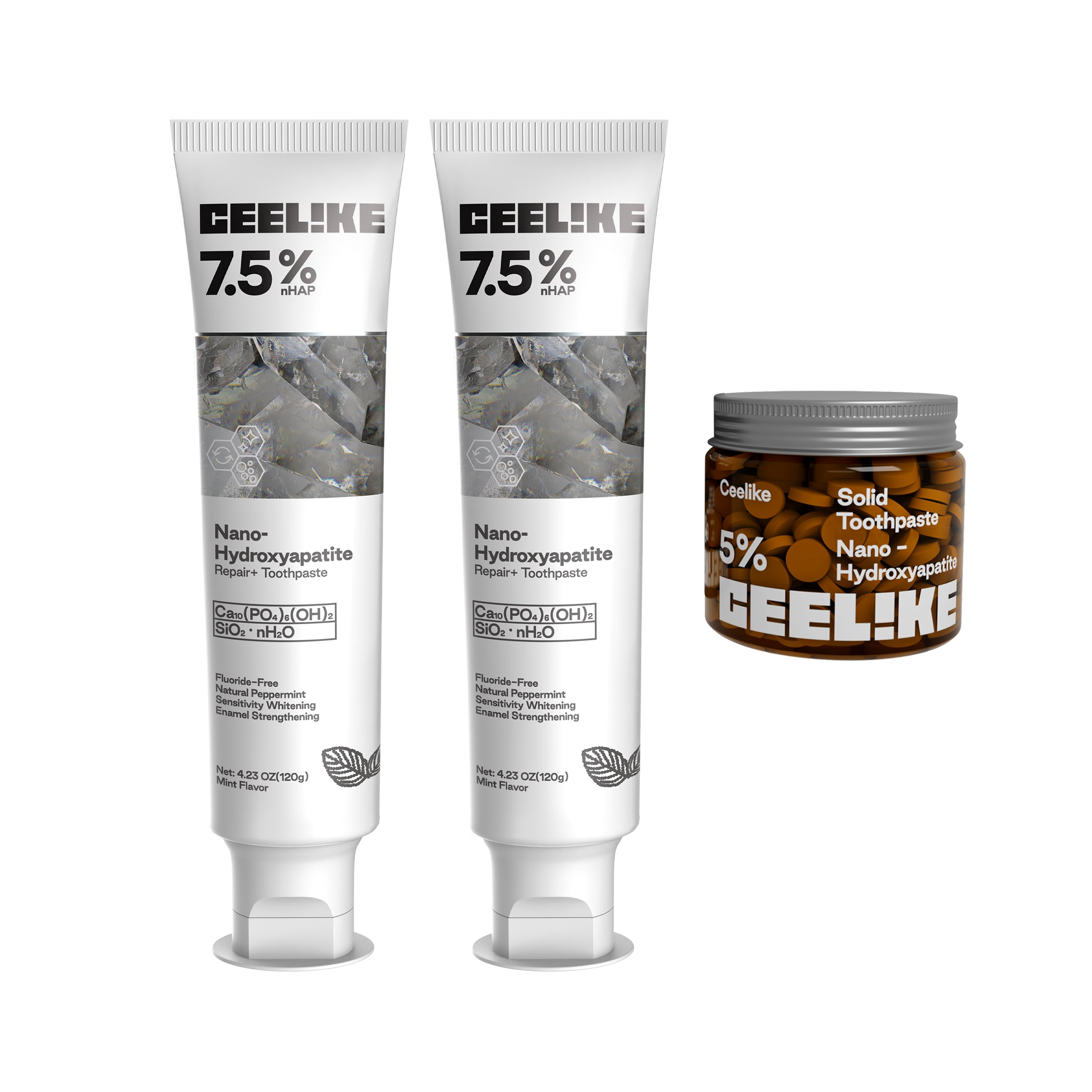 MSDRWIKEY Whitening Pair + CEELIKE Solid Tabs – Everyday Oral Routine Upgrade