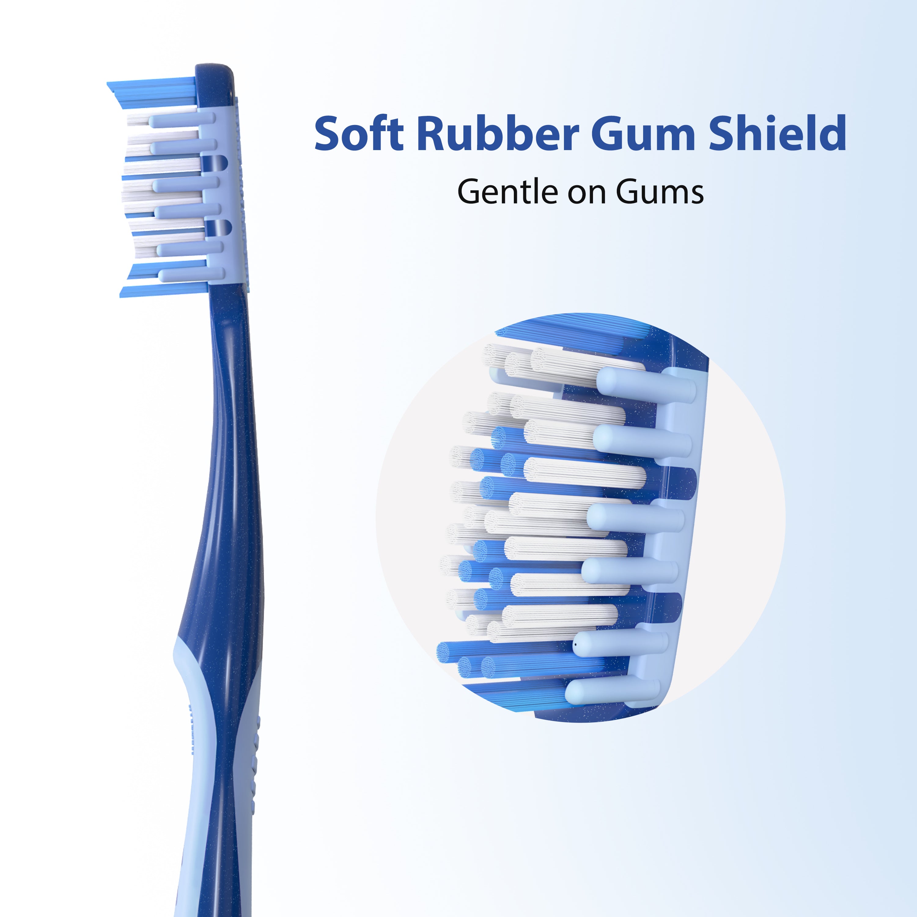 CEELIKE Soft Cross Bristle Toothbrush-Comfortable Daily Care