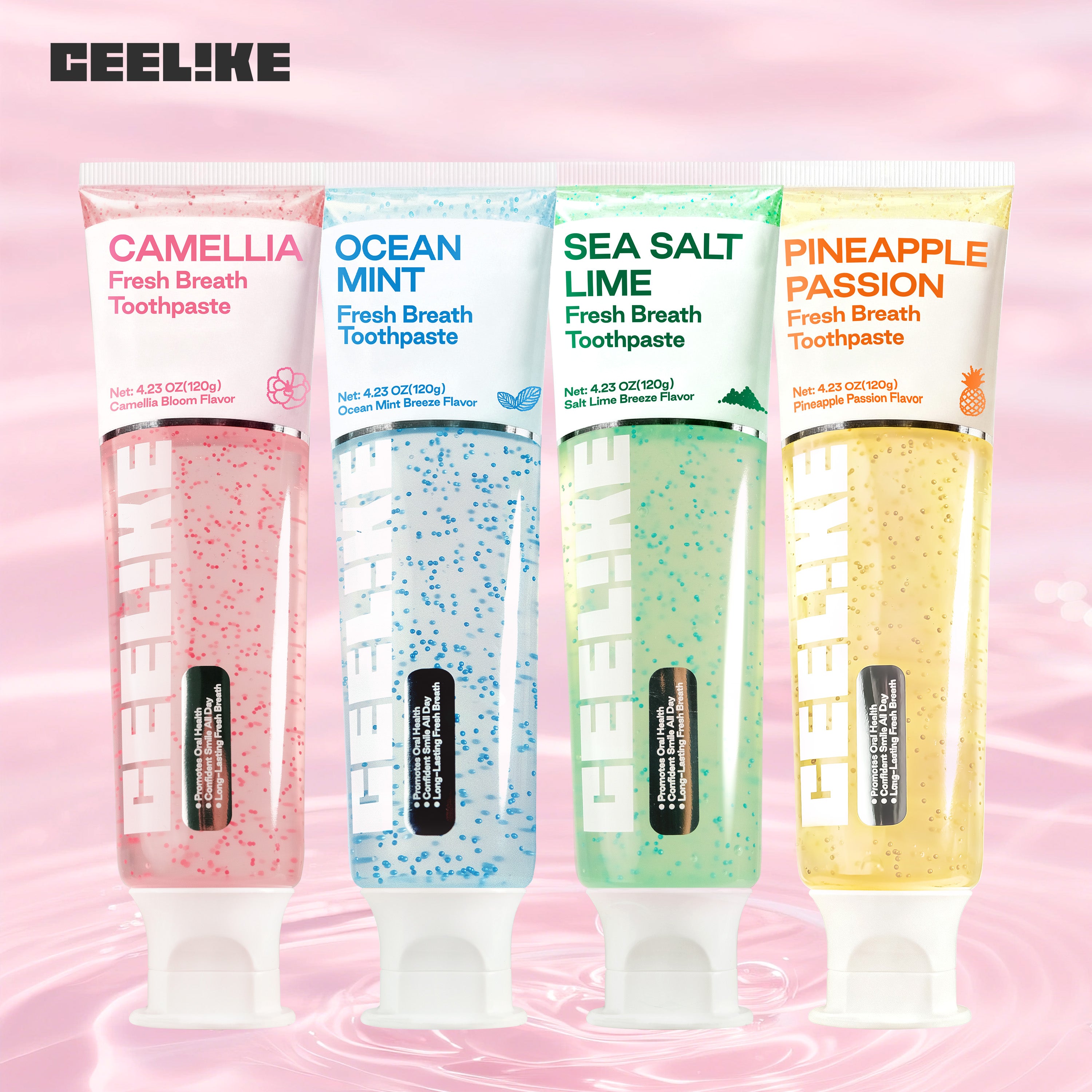 CEELIKE Fresh Toothpaste 4-Pack – Multi-Flavored Daily Freshness
