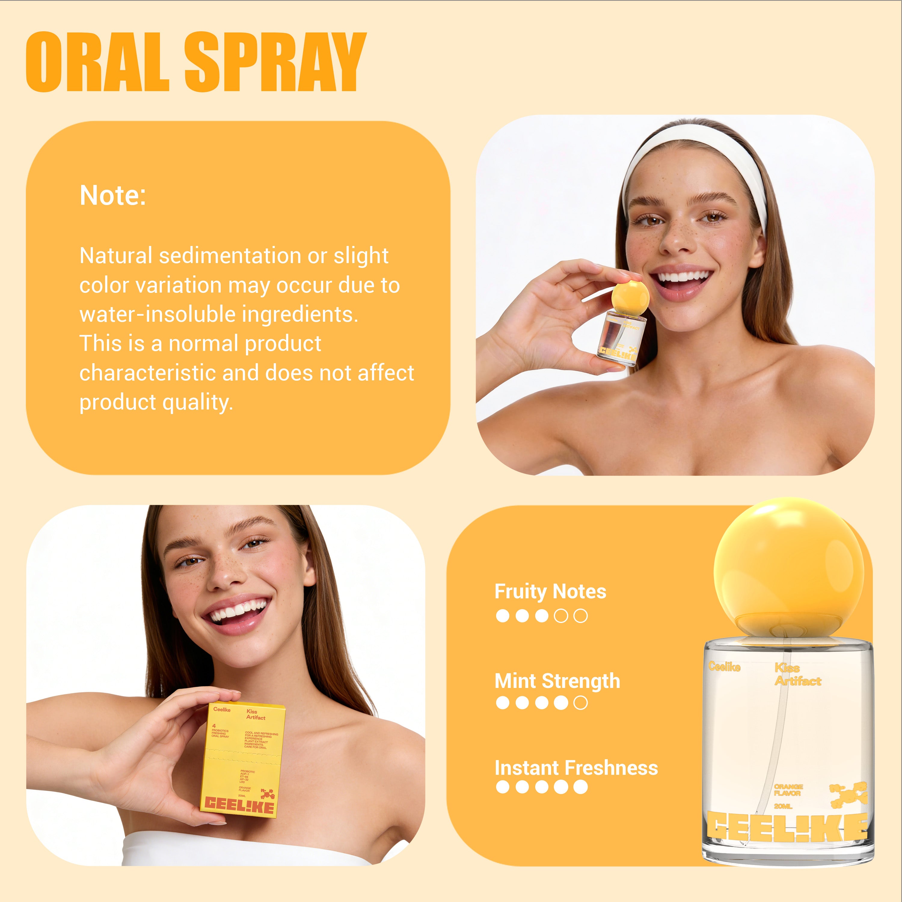 CEELIKE — Orange Smile Mist 20ml. Juicy. Bright. Refreshing.