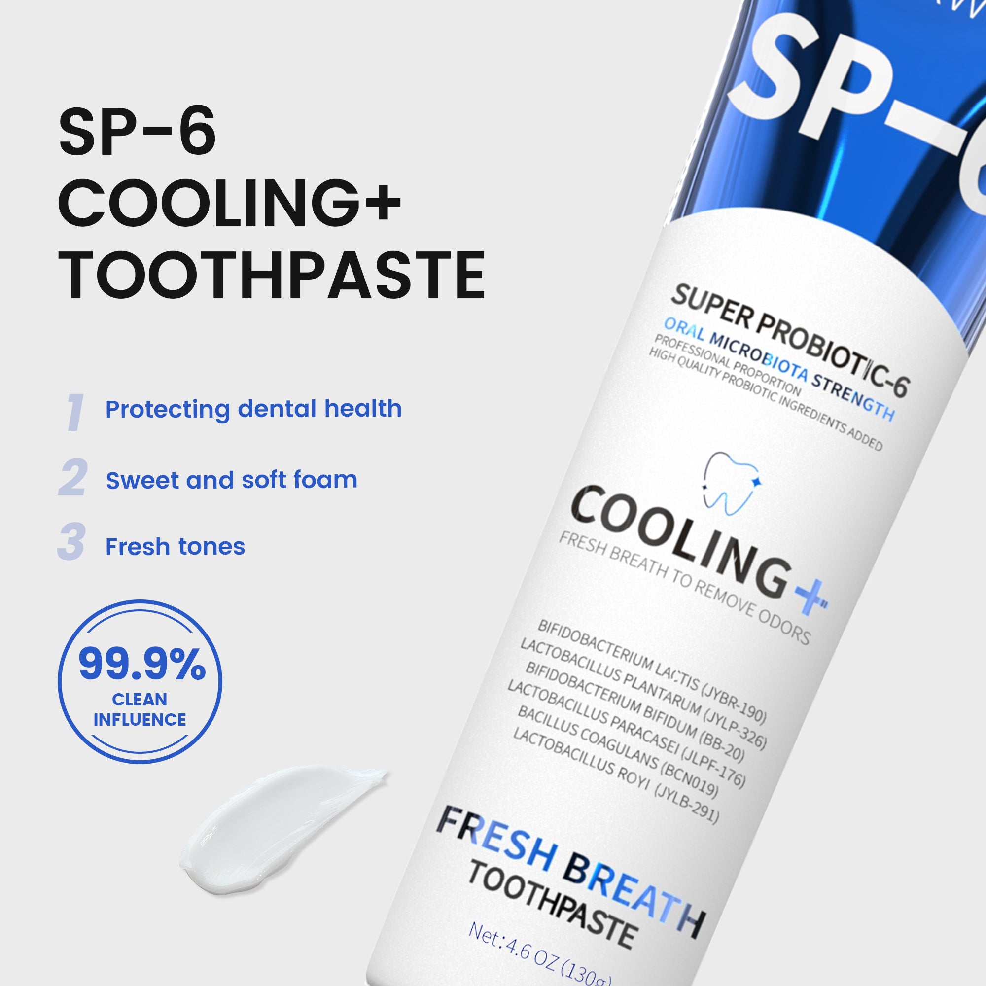 MSDRWIKEY Cool Breath Refreshing Toothpaste 2-Pack – Experience lasting freshness, a Christmas gift for oral care