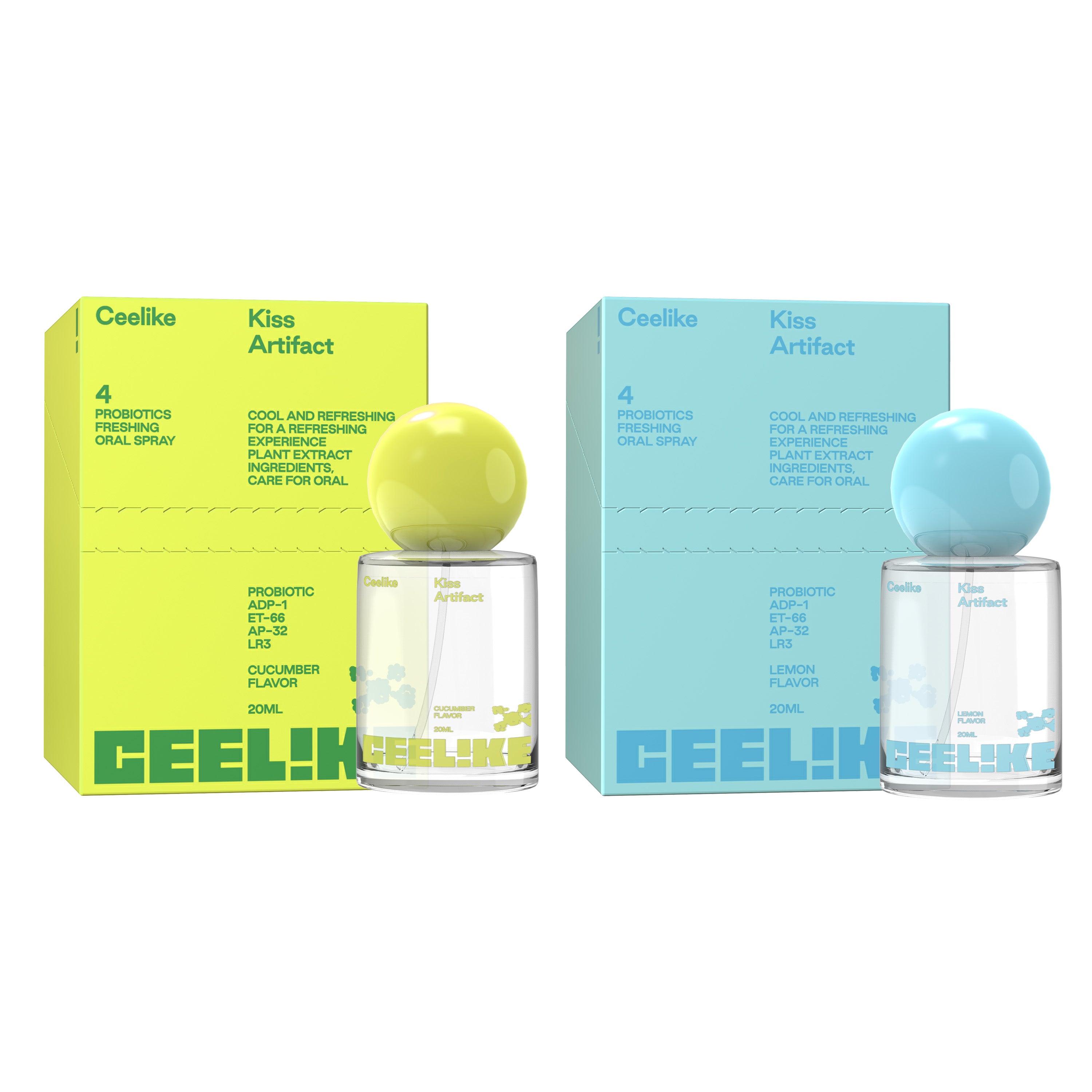 CEELIKE — Probiotic Mist Set 4×20ml. Fresh. Versatile. Confident.