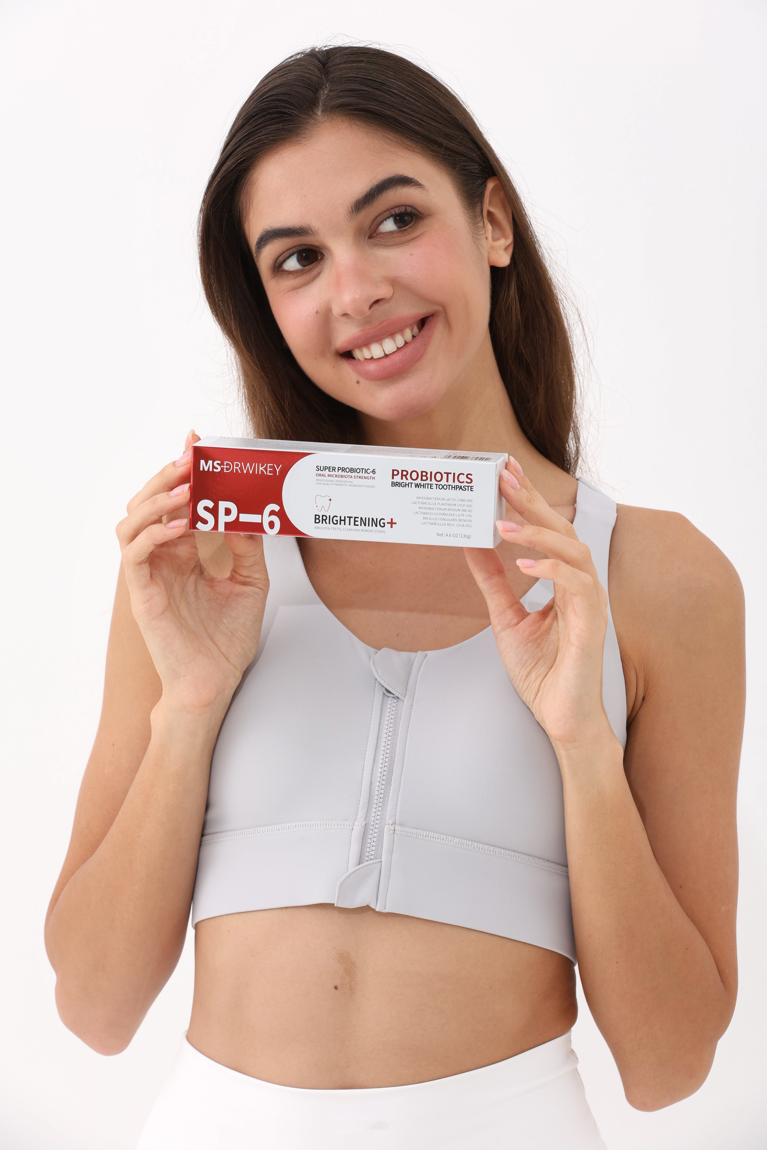 MSDRWIKEY SP-6 Whitening Toothpaste 2-pack – 6 kinds of probiotics, deep clean, whiten teeth, make your smile brighter