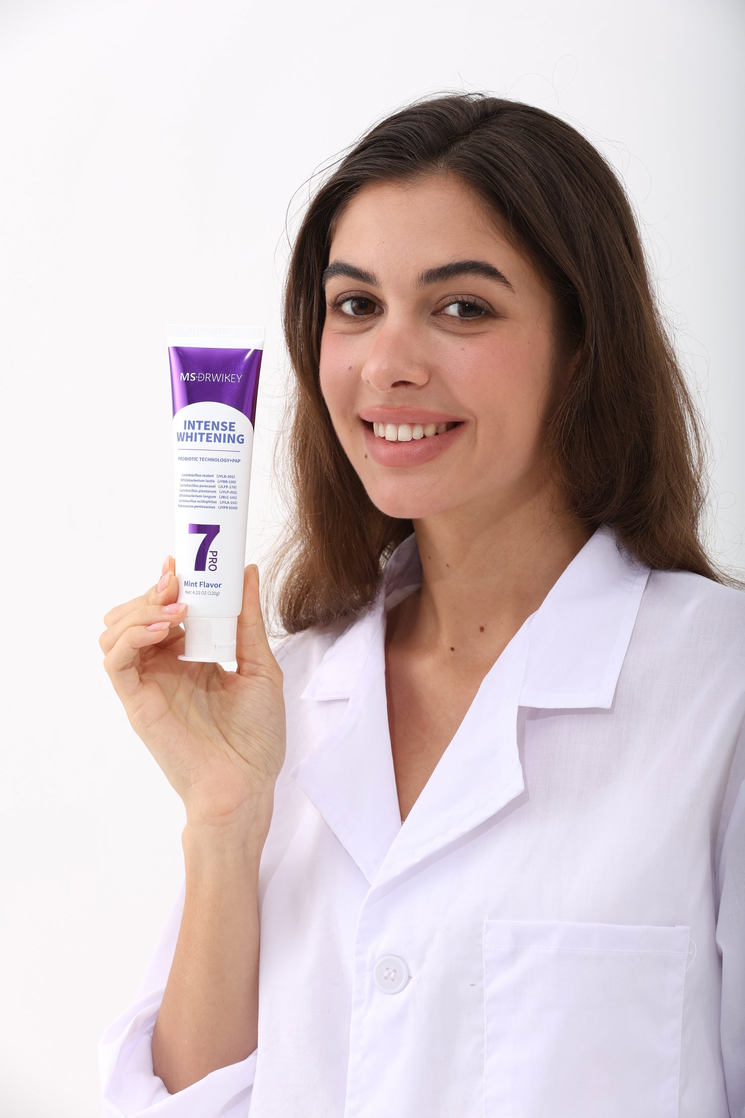 MSDRWIKEY 7 Pro Purple Whitening Toothpaste 2-Pack - Intense Whitening for a Brighter, Healthier Smile