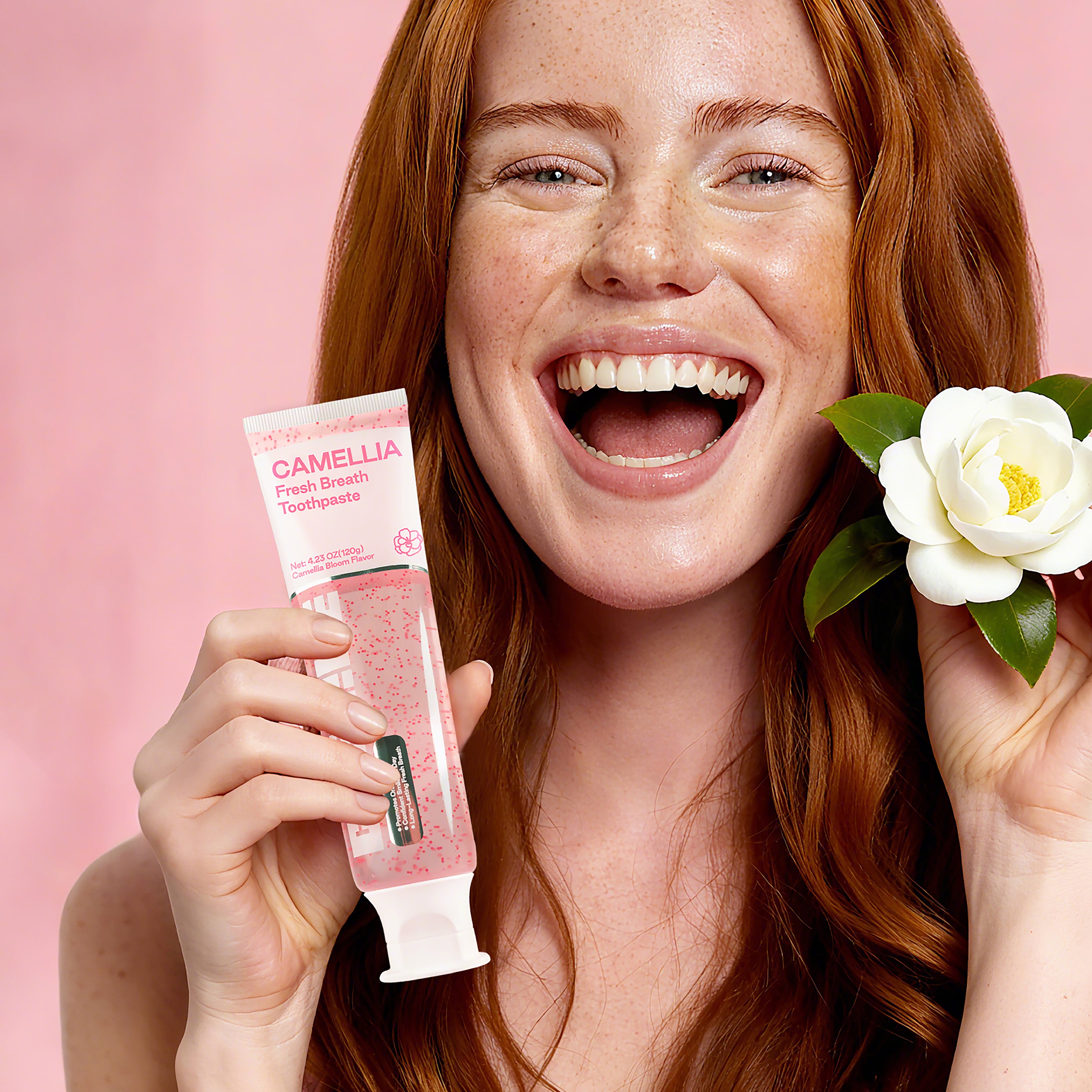 CEELIKE Camellia Fresh Breath Toothpaste – Gentle Clean, Lasting Freshness