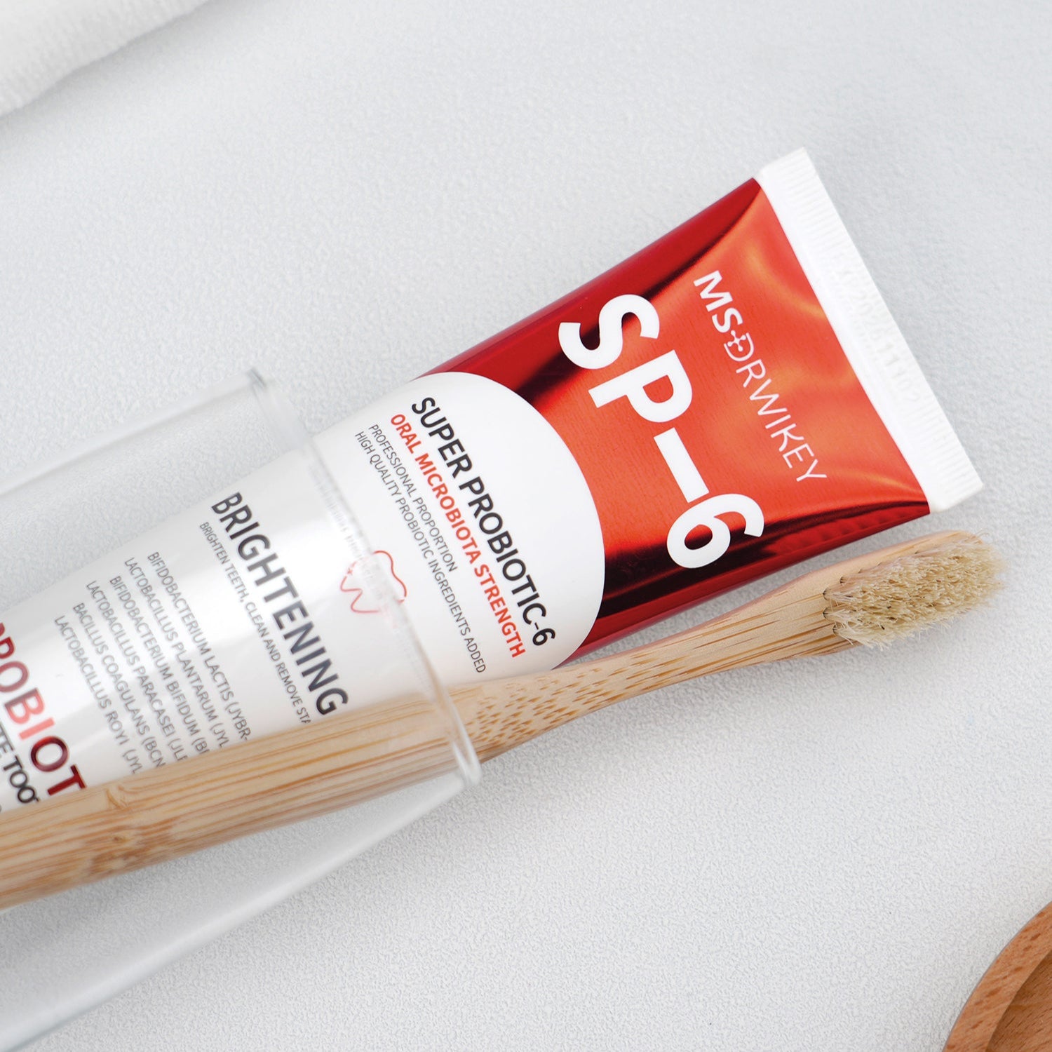 MSDRWIKEY SP-6 Whitening Toothpaste 3-pack – 6 kinds of probiotics, deep cleaning, whitening teeth, daily and travel oral care products