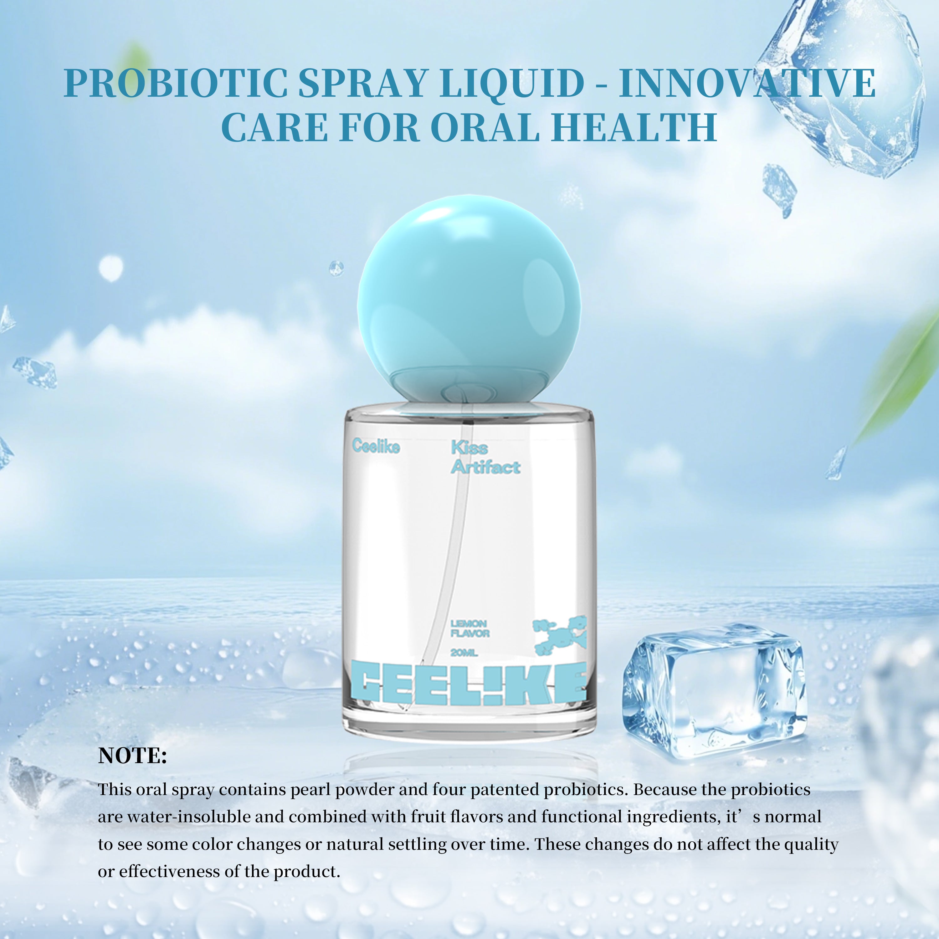 CEELIKE — Lemon Probiotic Mist — 20ml . Zesty. Fresh. Confident.