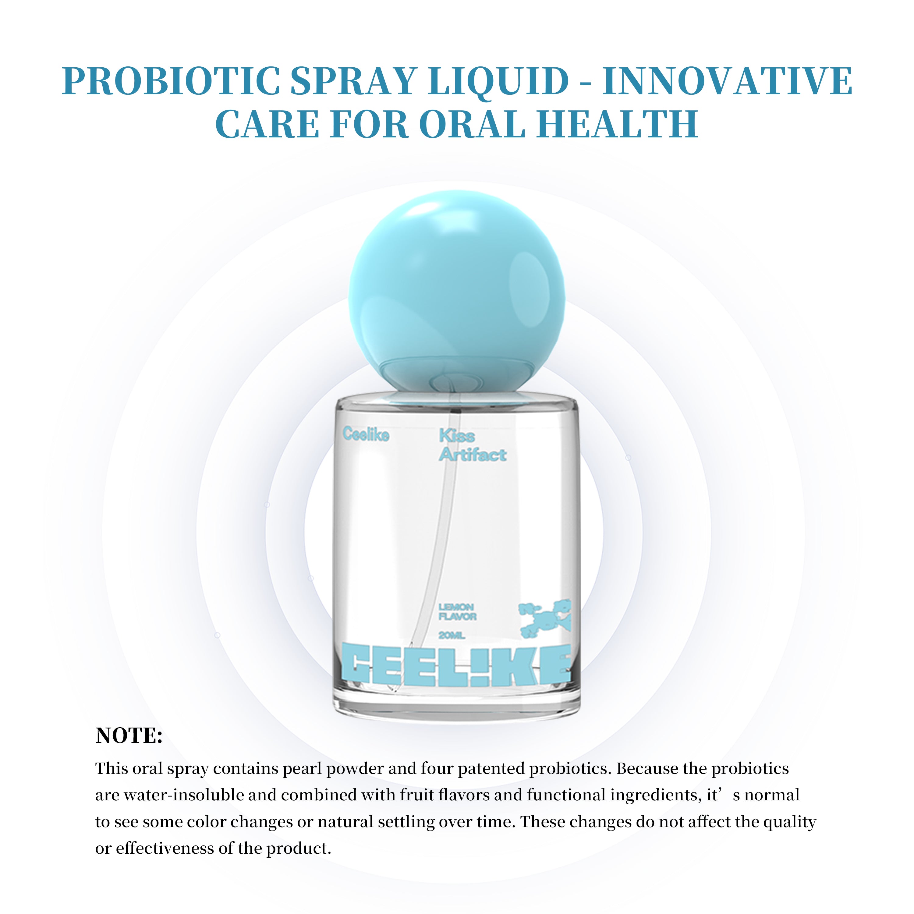 CEELIKE — Lemon Probiotic Mist — 20ml . Zesty. Fresh. Confident.