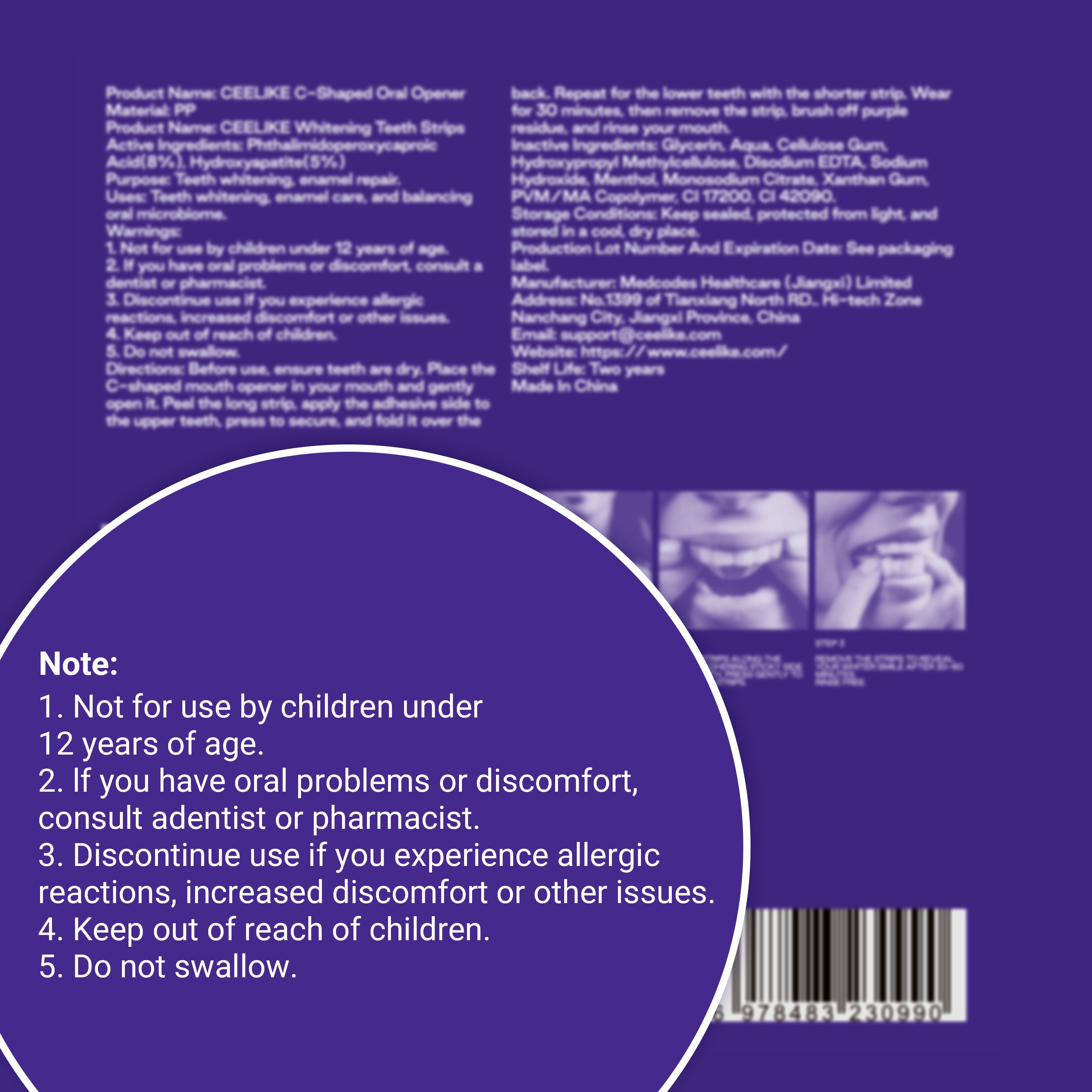 CEELIKE Hydroxyapatite Whitening Strips. Smooth. Clean. Visibly Refreshed.