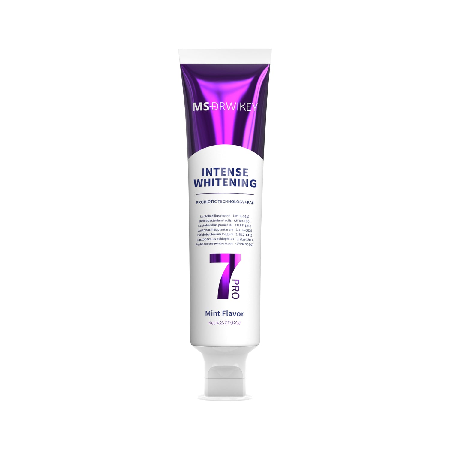 MSDRWIKEY 7 Pro Purple Whitening Toothpaste - Deep whitening, strong cleaning, confident smile, shining every day