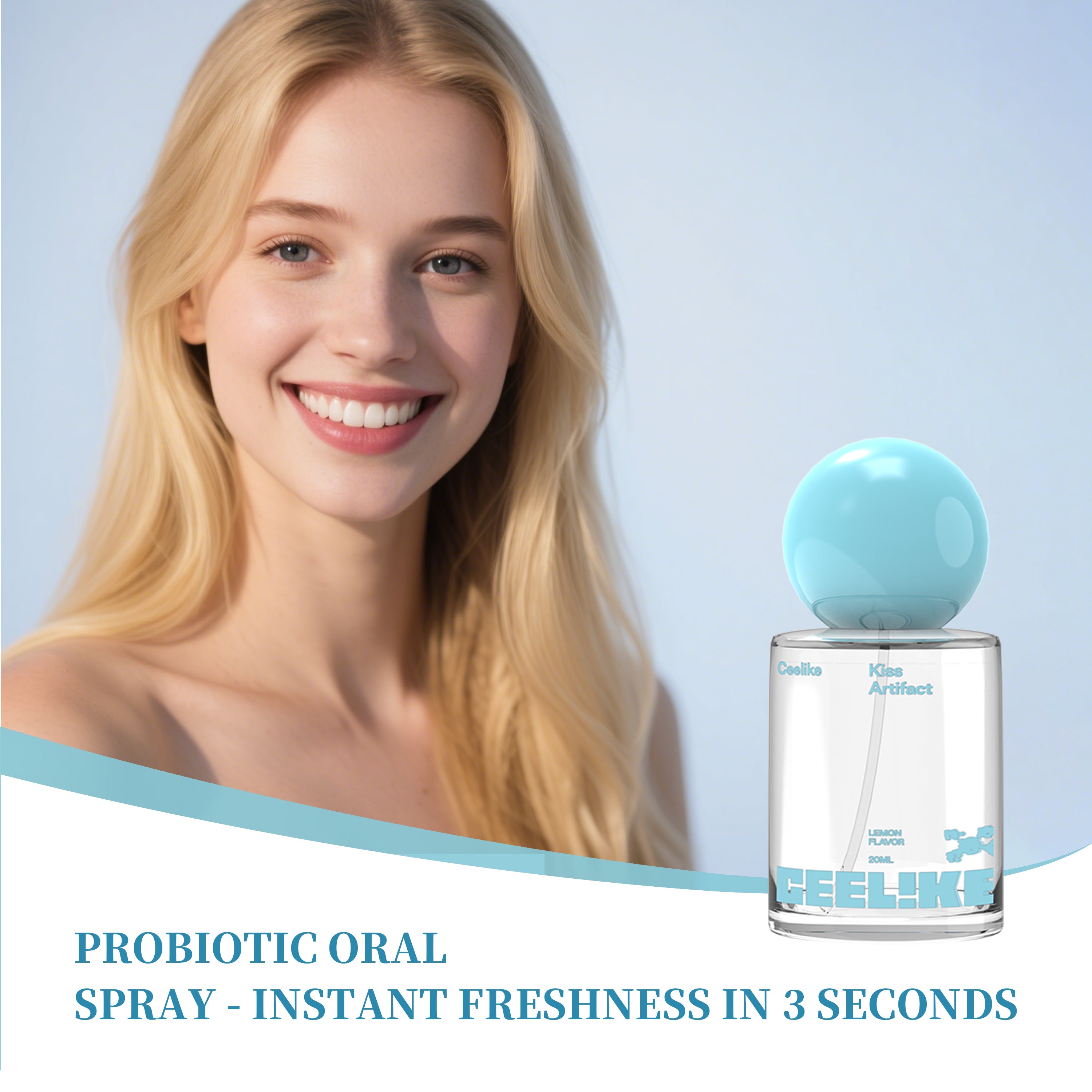 CEELIKE — Lemon Probiotic Mist — 20ml . Zesty. Fresh. Confident.
