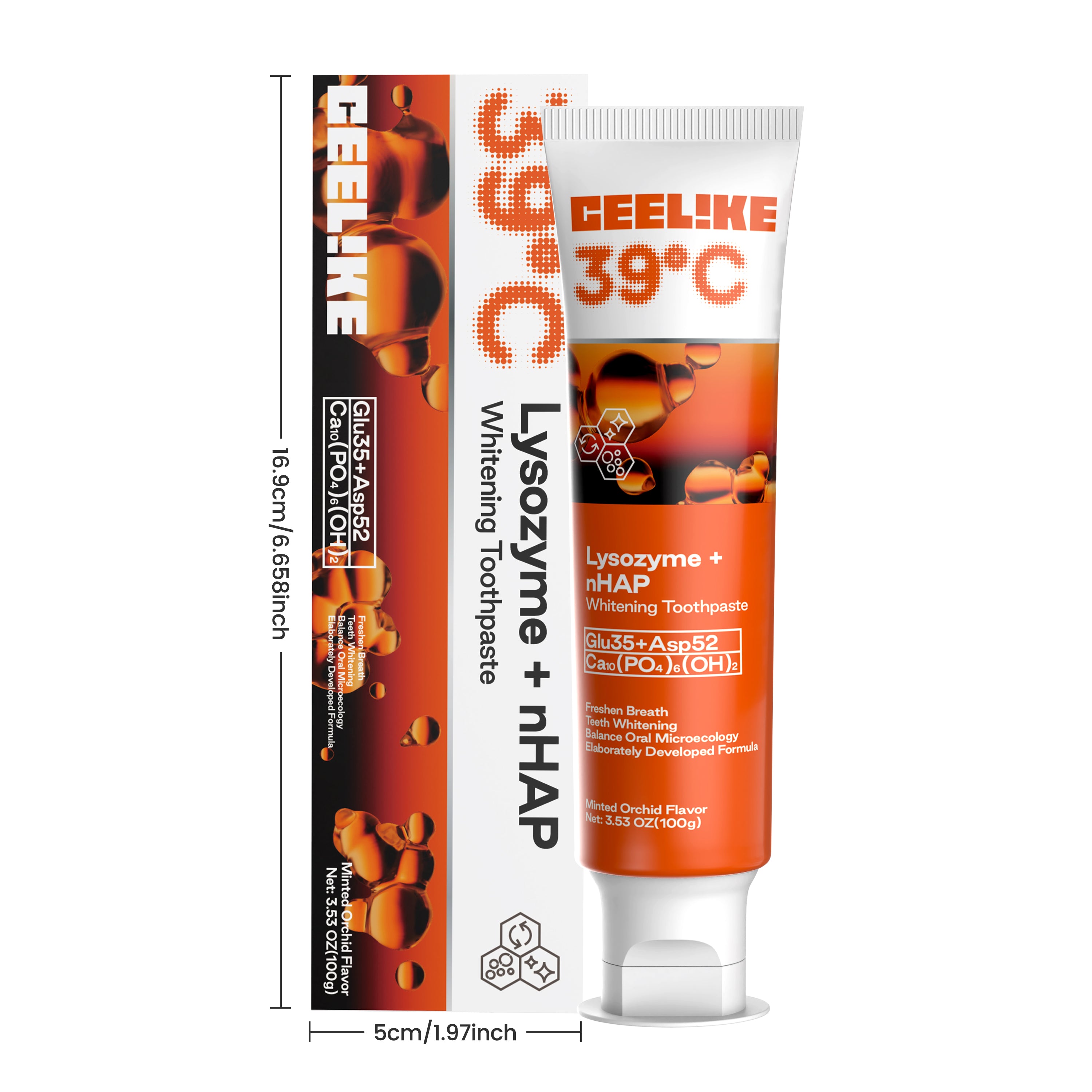 CEELIKE Lysozyme + Hydroxyapatite Toothpaste | Gentle Antibacterial Formula · Strengthens Enamel · Protects Gums · Soothes Sensitivity