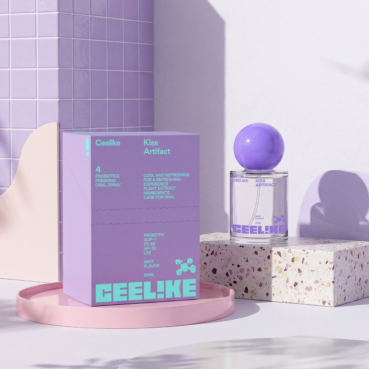 CEELIKE Espray Oral Probiótico - Refrescante de Aliento de 20 ml para una Frescura Duradera y Salud Bucal