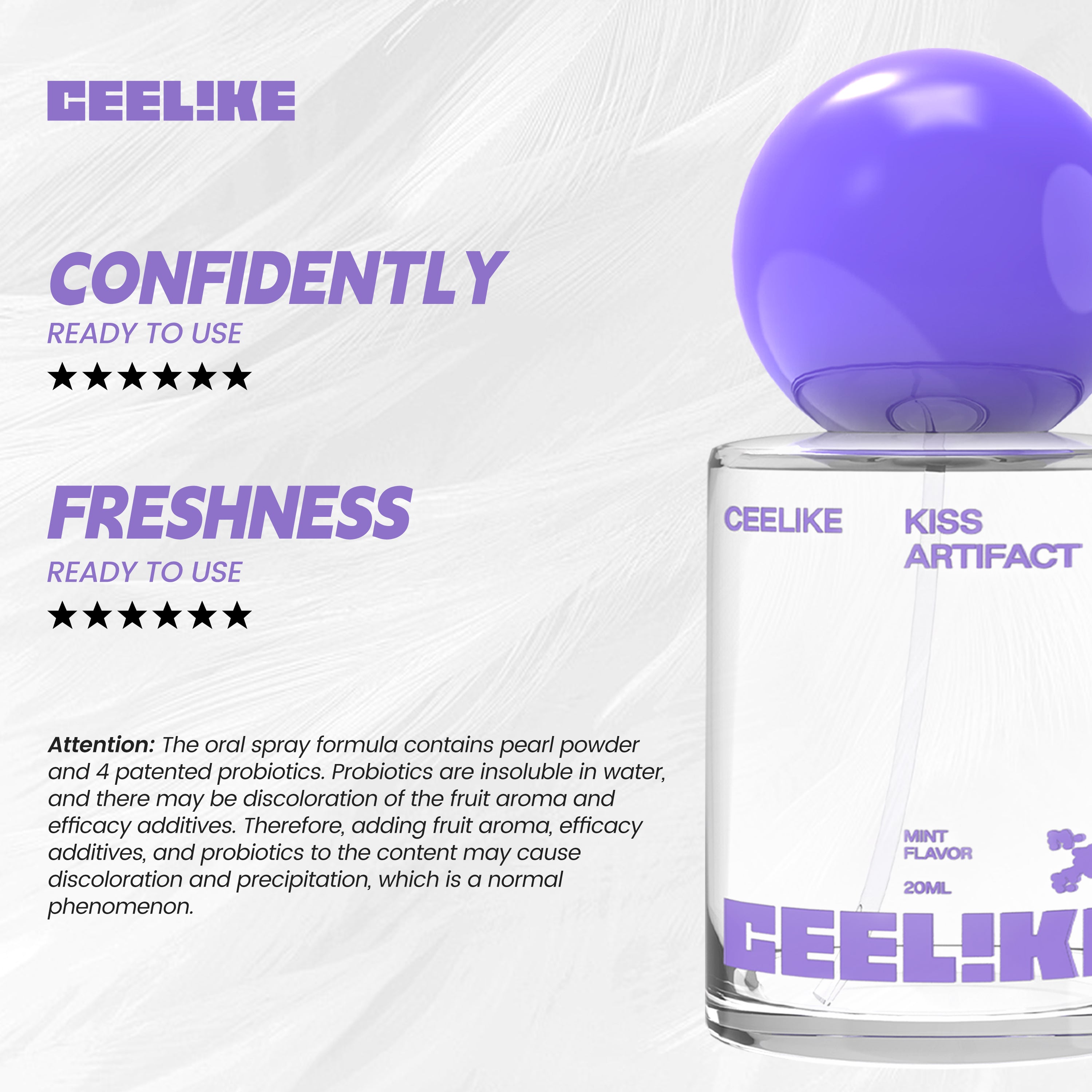 CEELIKE — Probiotic Mist Set 4×20ml. Fresh. Versatile. Confident.