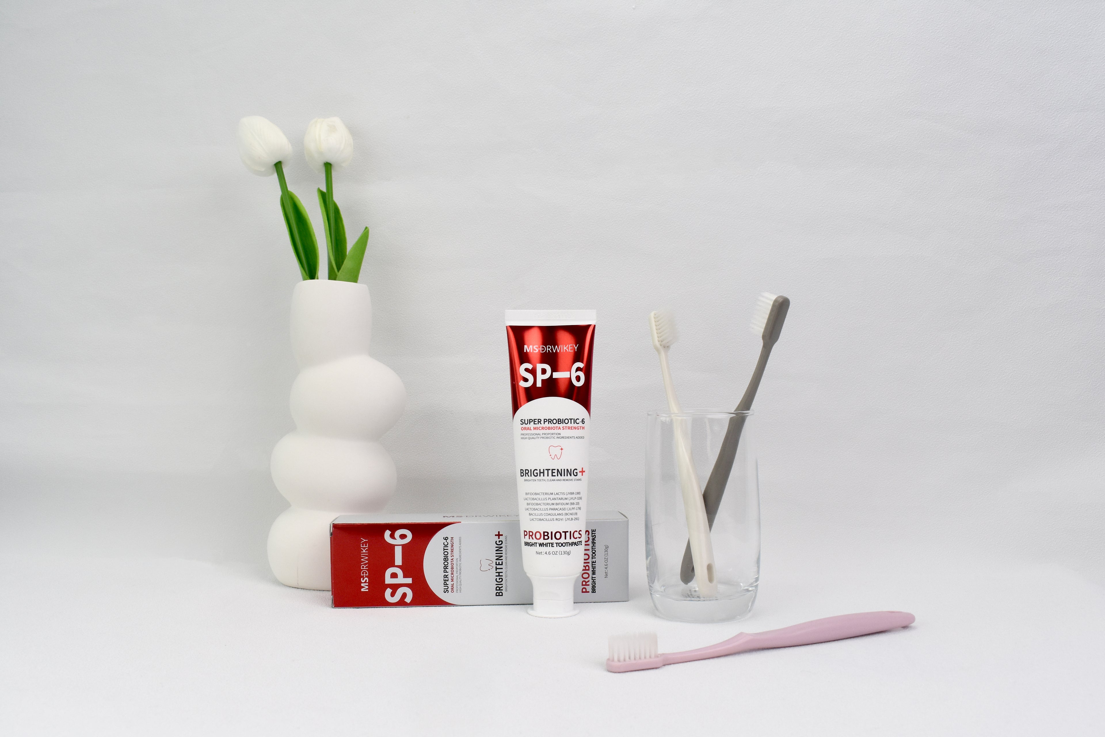 MSDRWIKEY SP-6 Whitening Toothpaste – Brighten Your Smile with the Power of 6 Probiotics