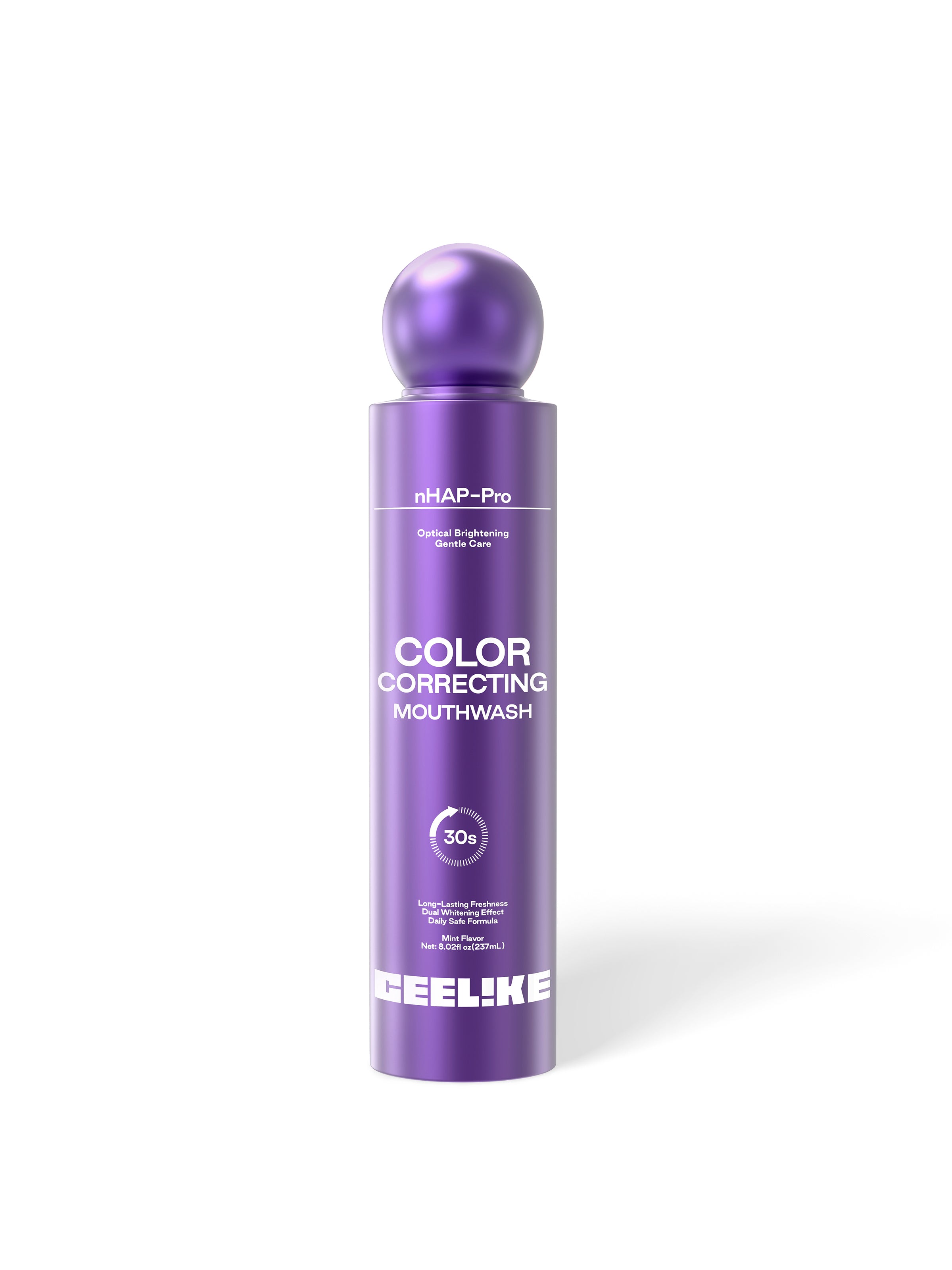 GEELIKE Purple Color Correcting Whitening Mouthwash