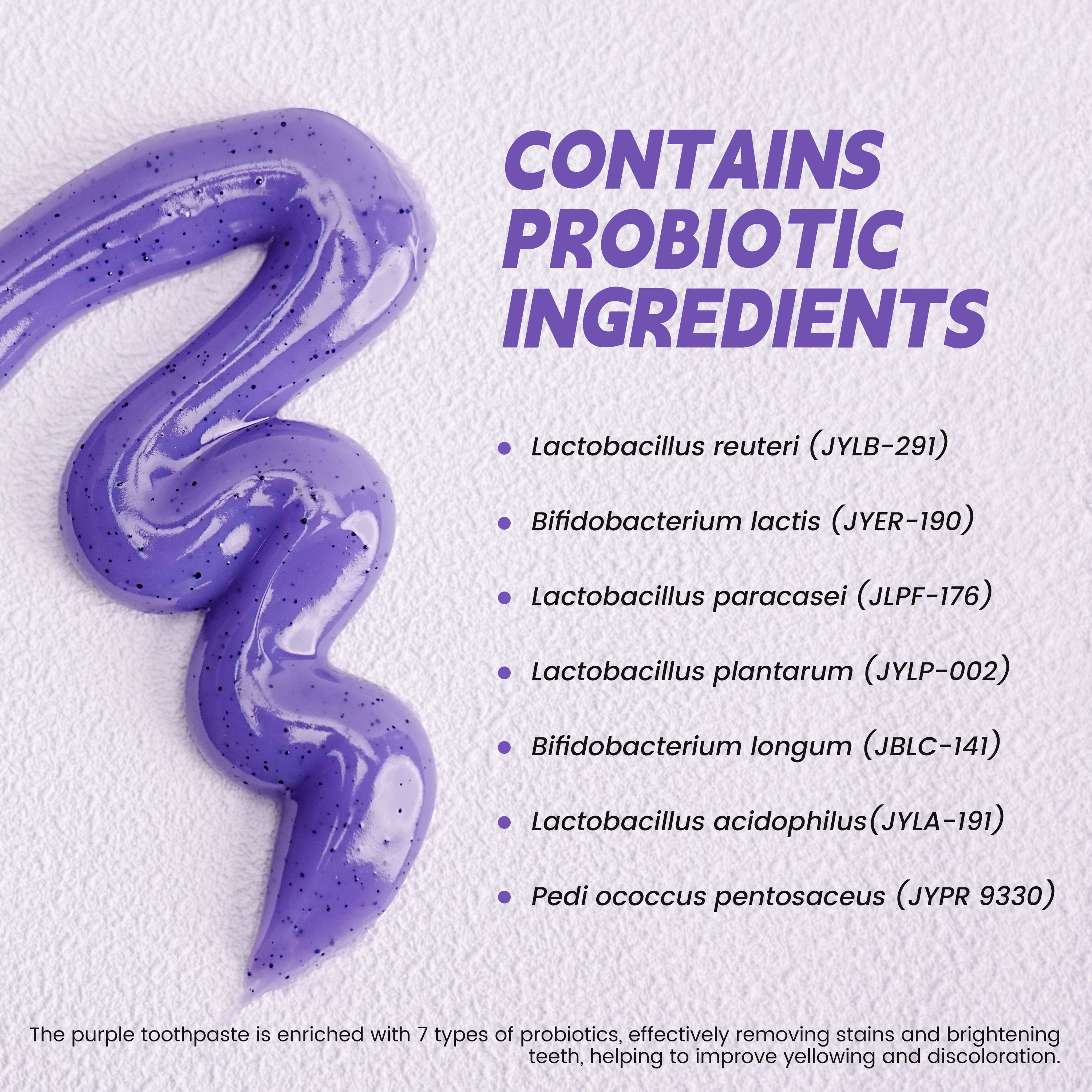 MSDRWIKEY 7 Pro Purple Whitening Toothpaste 2-Pack - Intense Whitening for a Brighter, Healthier Smile