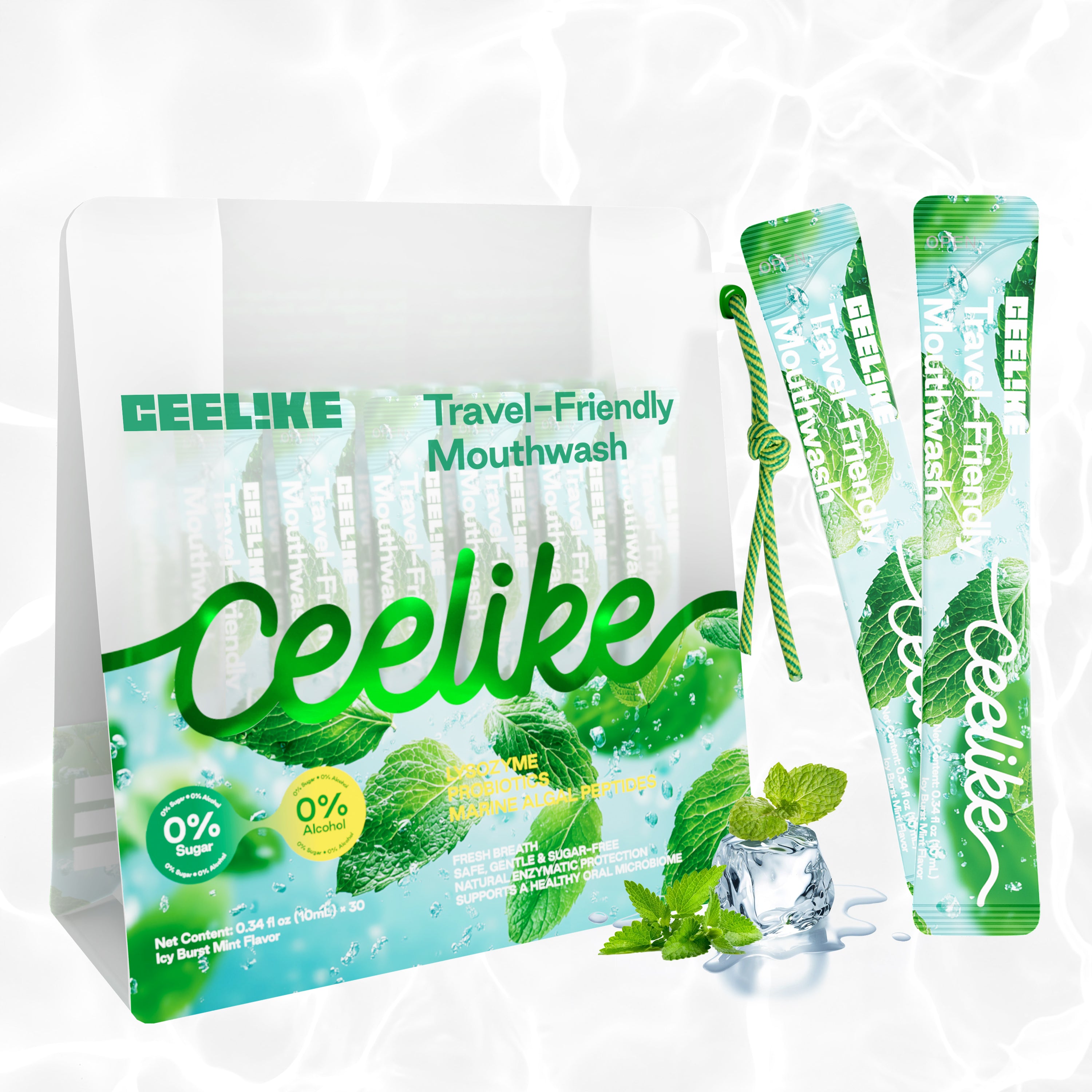 CEELIKE Ice Mint Portable Mouthwash — Instant Freshness, Anytime, Anywhere