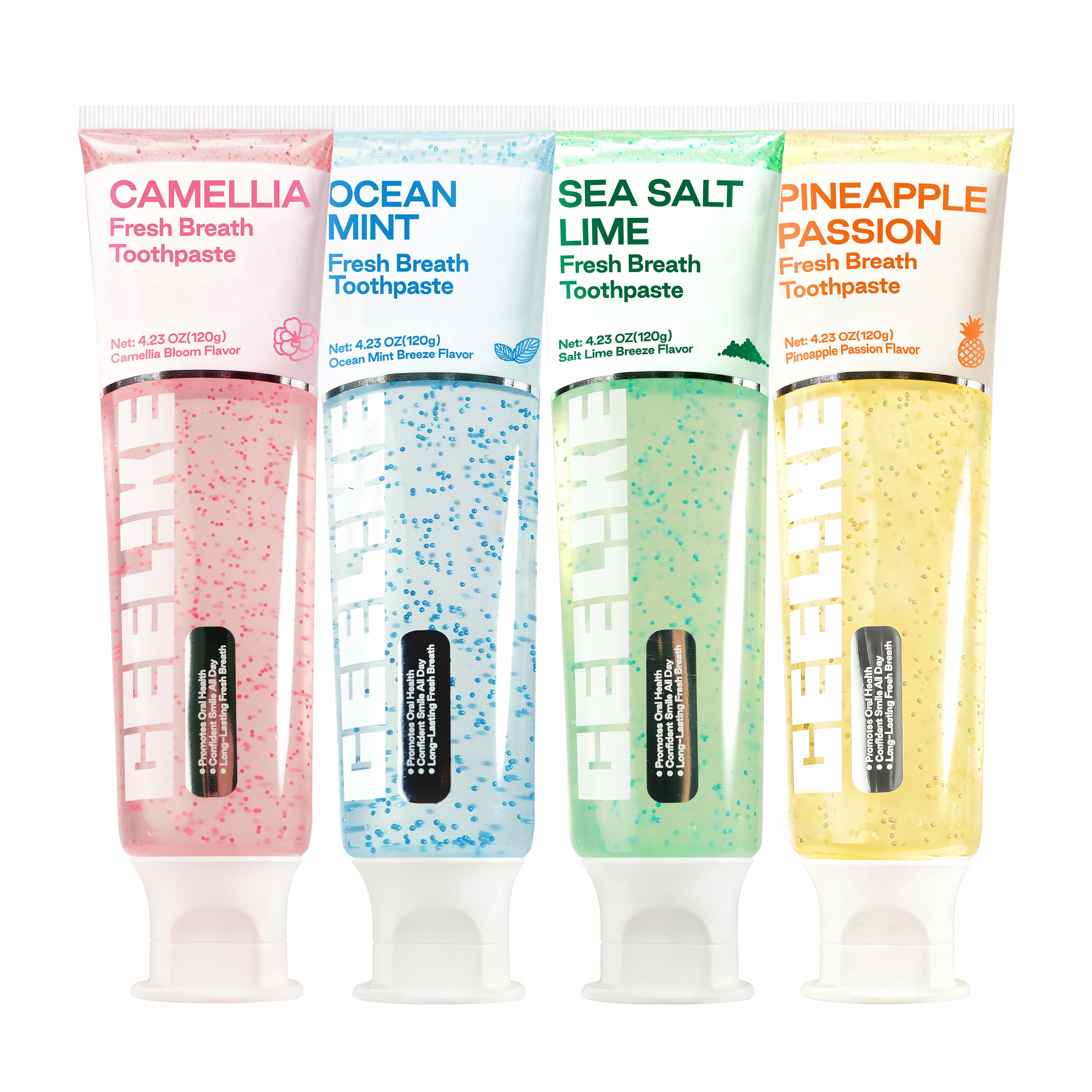 CEELIKE Fresh Toothpaste 4-Pack – Multi-Flavored Daily Freshness