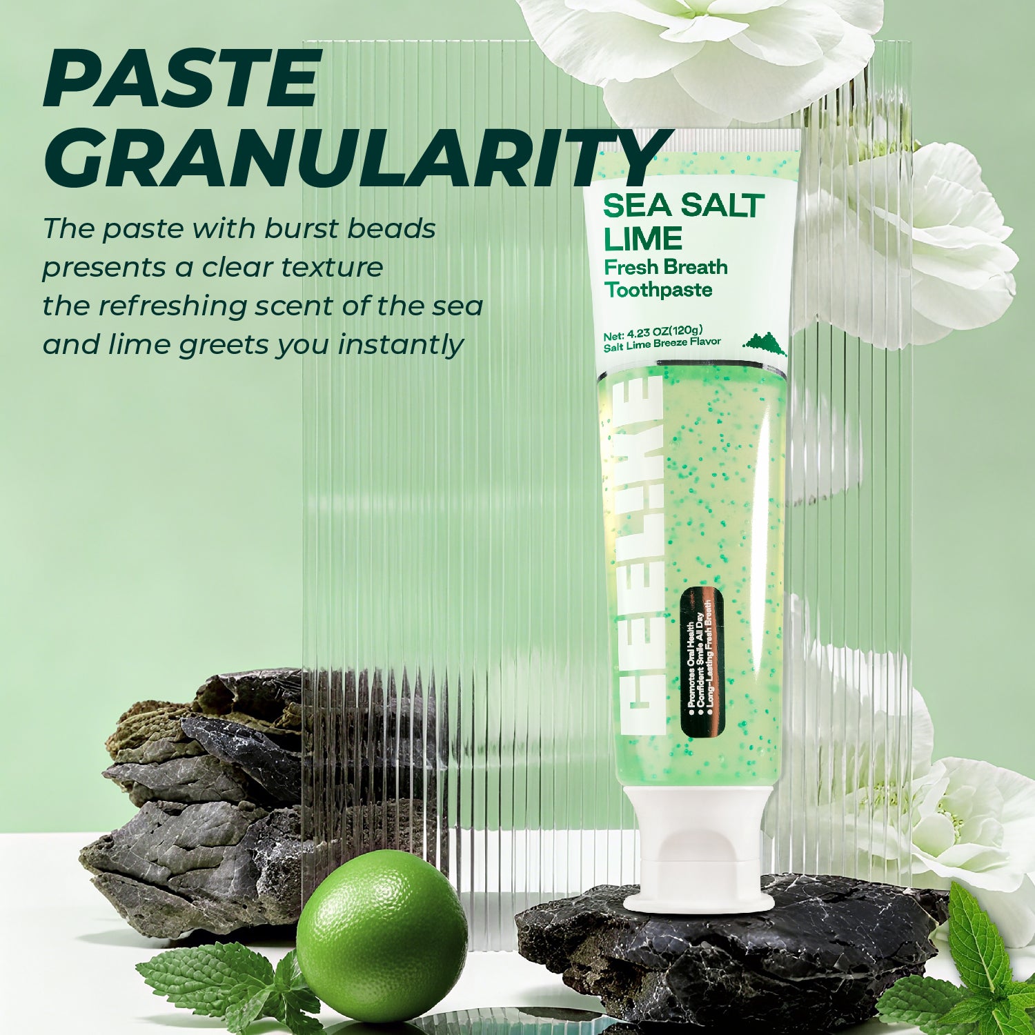 CEELIKE Sea Salt Lime Toothpaste — Fresh Breath, Gentle Care