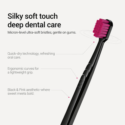 CEELIKE FeatherTouch Toothbrush – Delicate Bristles, Deep Clean