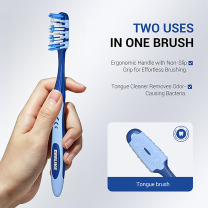 CEELIKE Soft Cross Bristle Toothbrush – Comfortable Daily Care