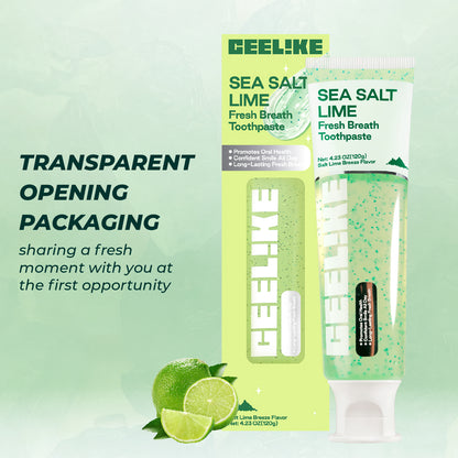 CEELIKE Sea Salt Lime Toothpaste — Fresh Breath, Gentle Care